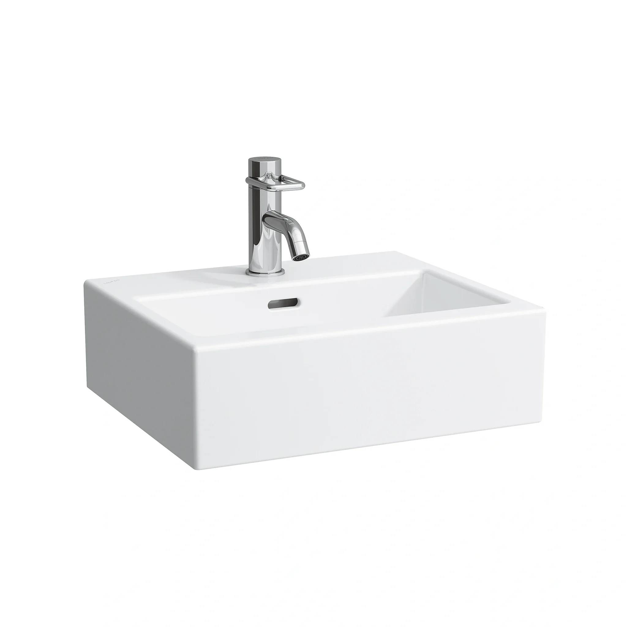 Laufen LIVING CITY, 815432, Handwaschbecken, unterbaufähig, Sanitärkeramik, weiß, 450x380x140, 1 Hahnloch mittig, mit Überlauf, 1 Stk.