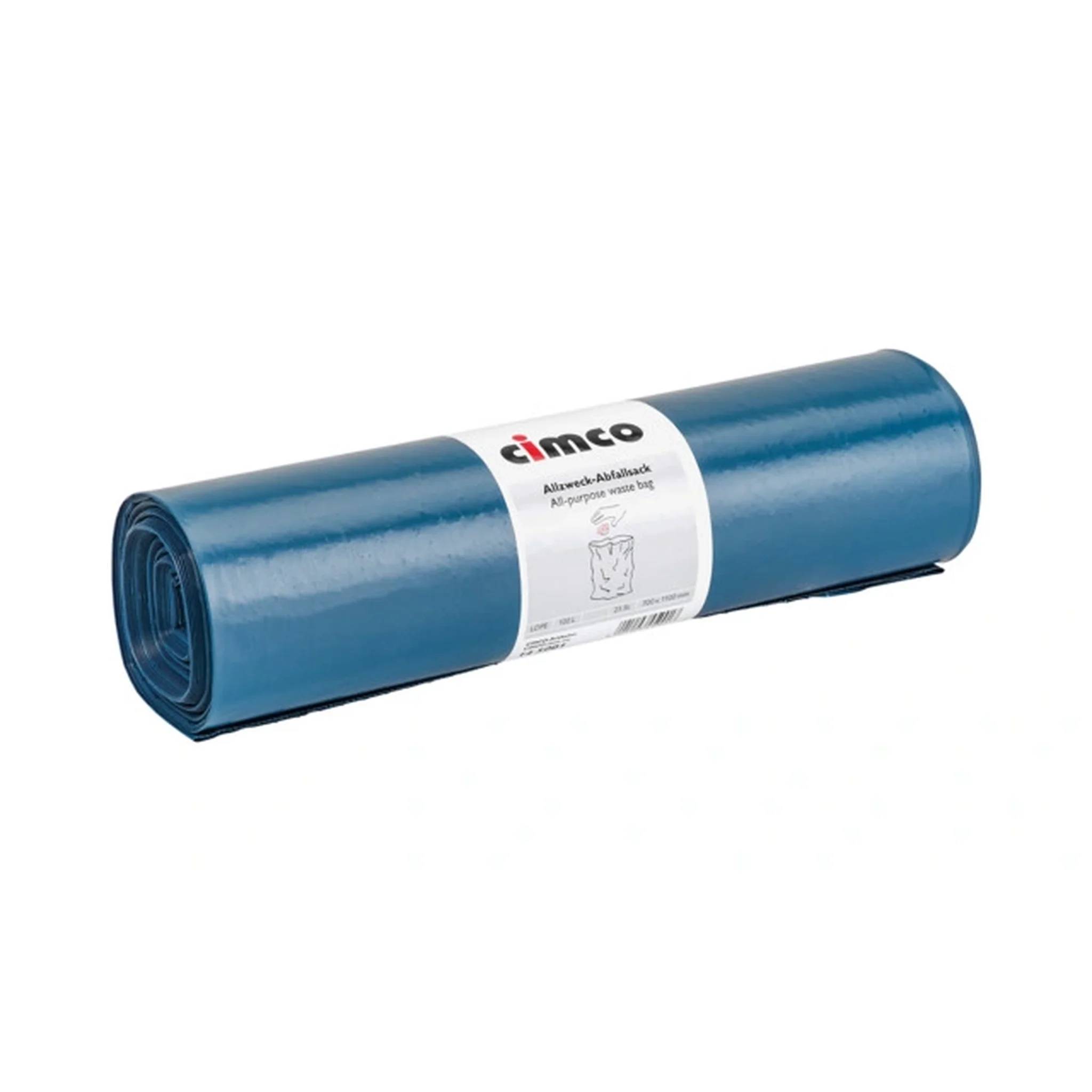 Cimco Allzweck-Abfallsack, blau, 1 Rolle, Rolle, 1 Stk.