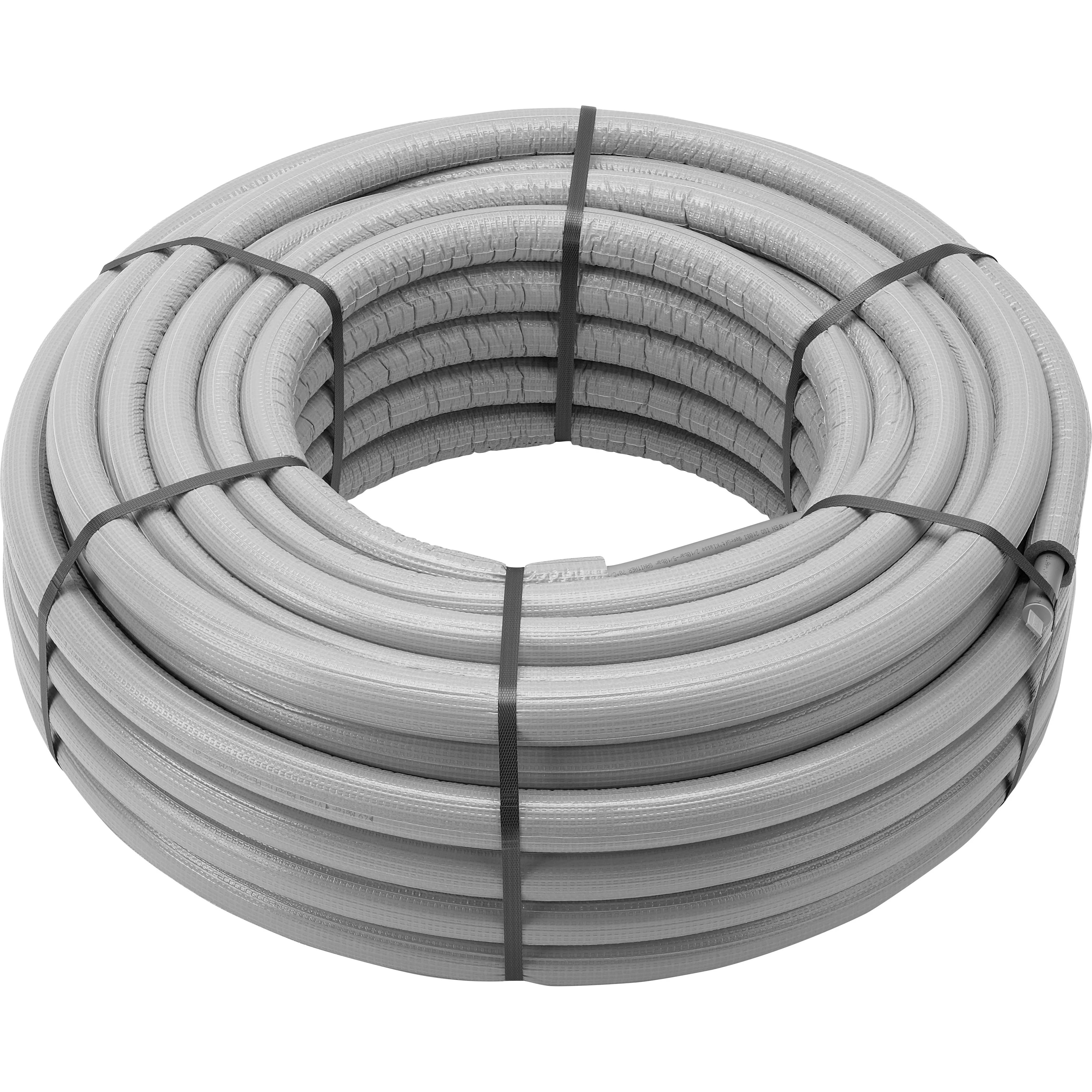 Viega Rohr Raxofix 5302.5, 9mm Dämmung, 20x2,8mm, Kunststoff, grau, Bund mit 50m, 1 Stk.