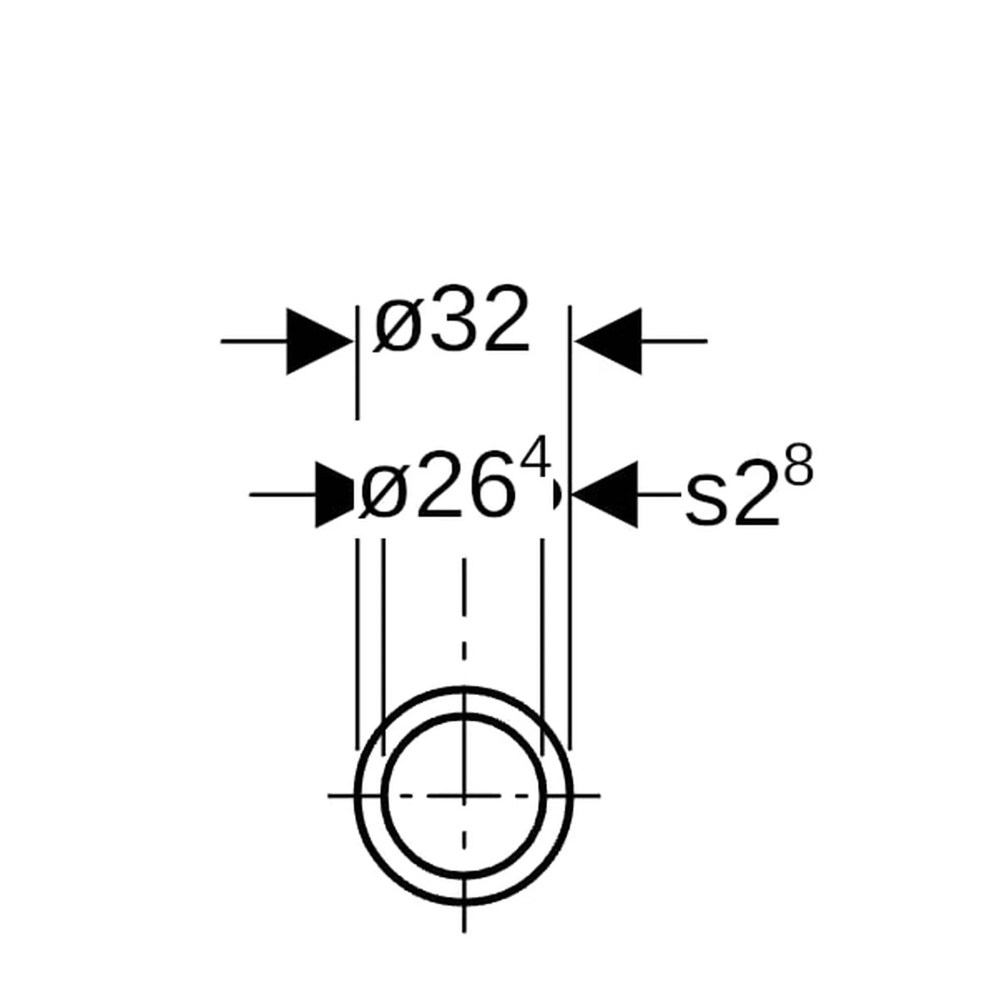 Geberit Systemrohr ML, d 32 mm, Stange mit 5m, 1 Stk.