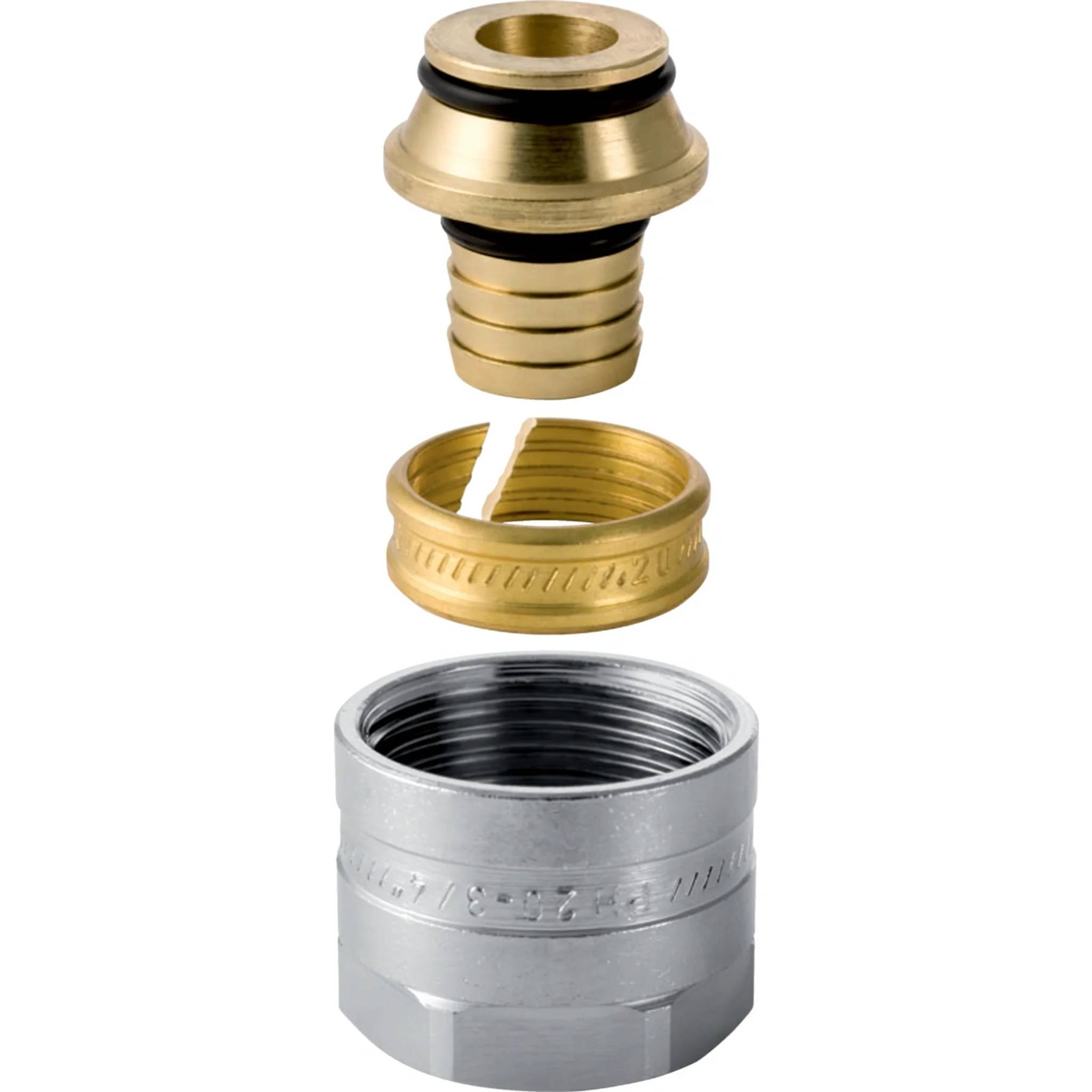 Geberit GE Mepla, Anschlussverschraubung, zu Eurokonus, d16mm, G3/4, 2 Stk.
