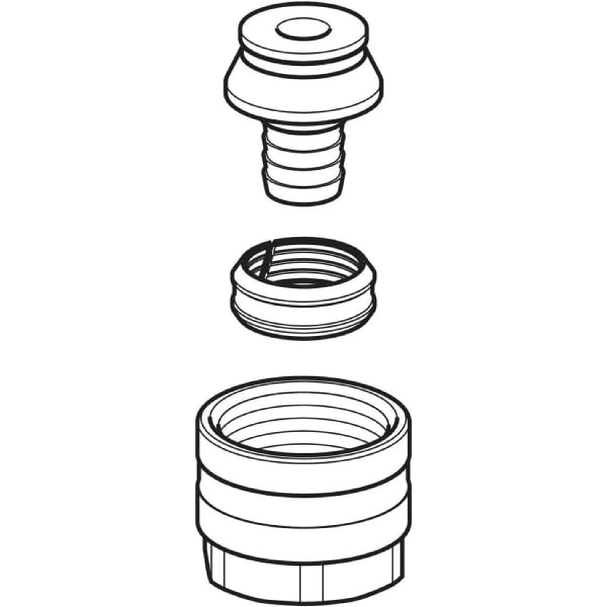 Geberit GE Mepla, Anschlussverschraubung, zu Eurokonus, d16mm, G3/4, 2 Stk.