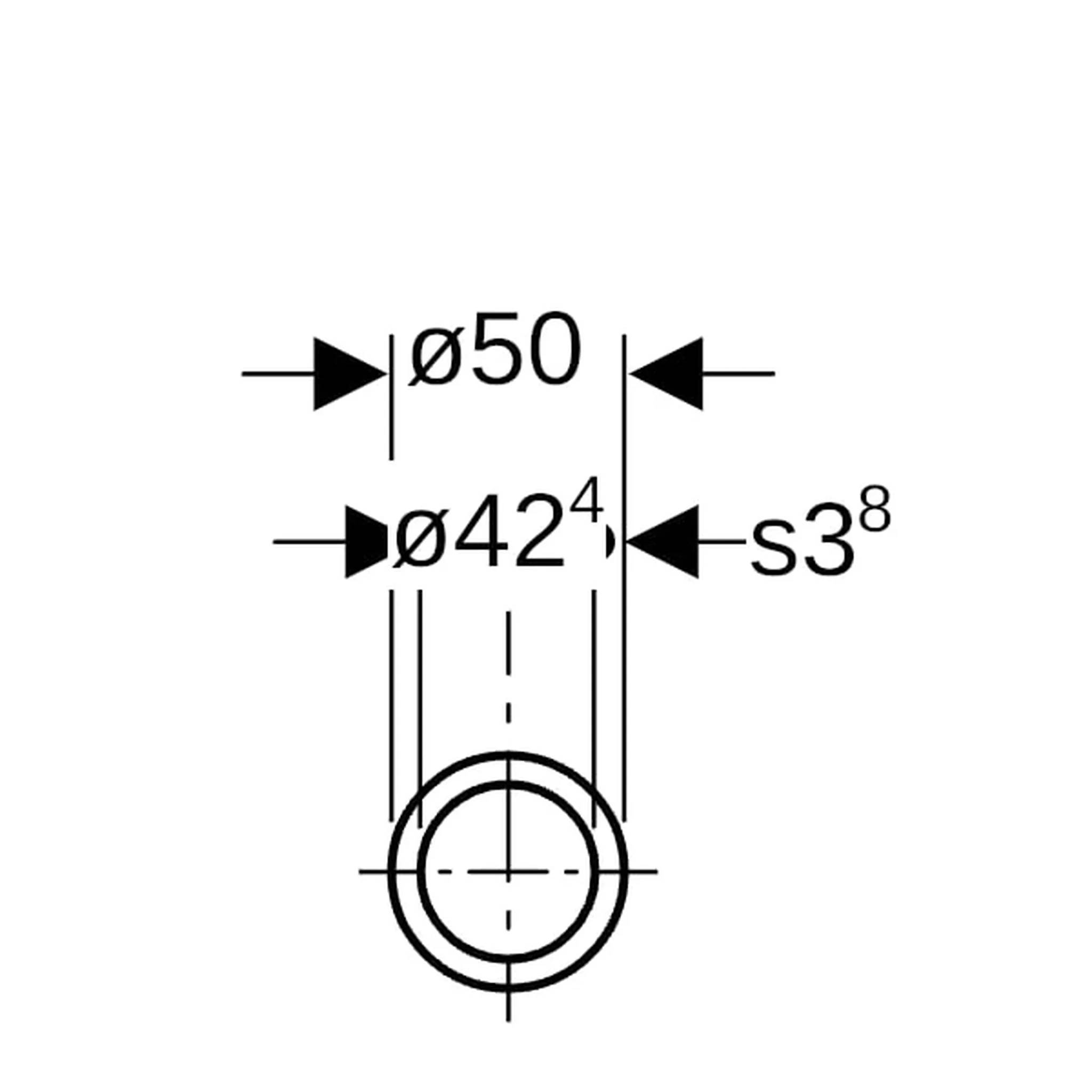 Geberit Systemrohr ML, d50mm, Stange mit 5m, 1 Stk.