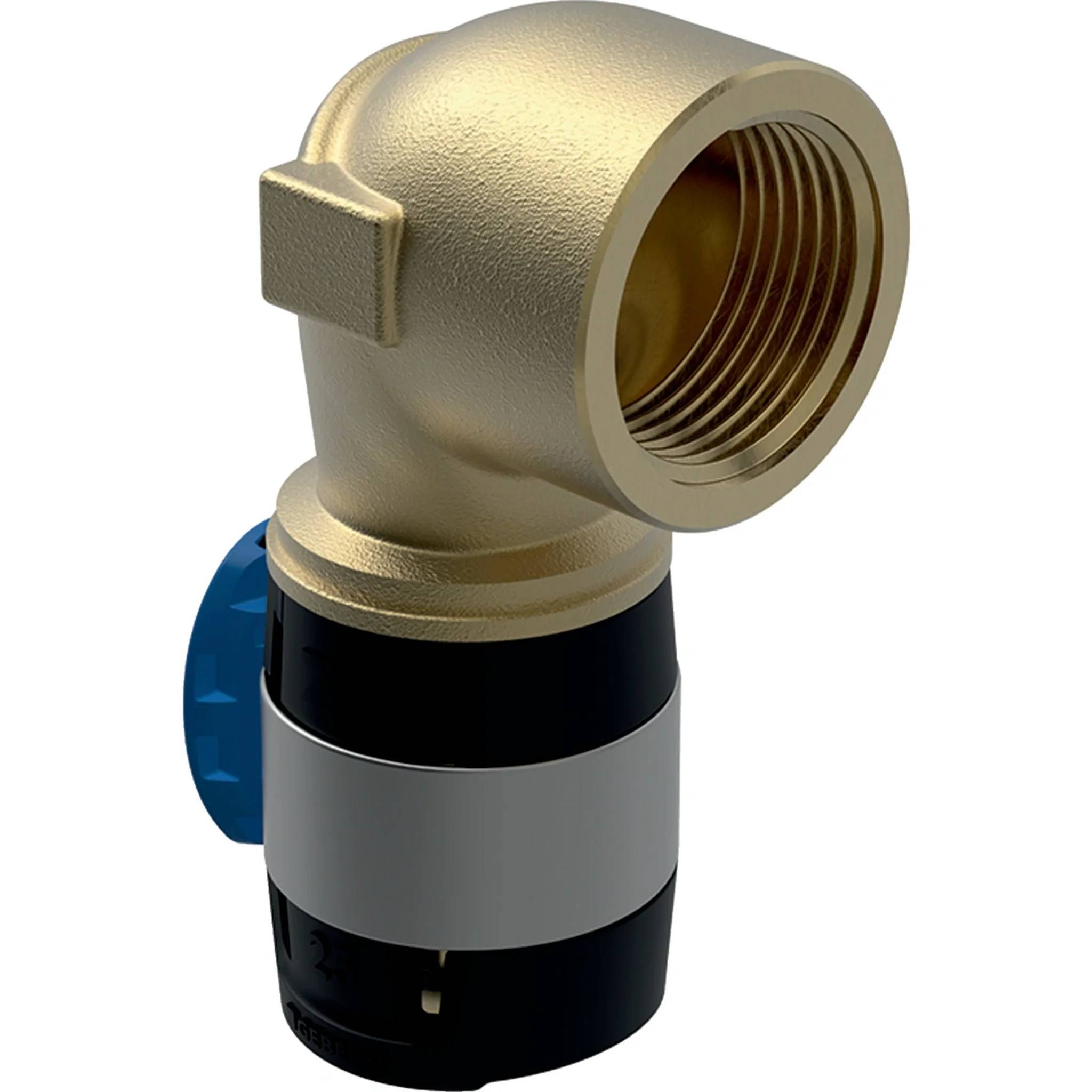 Geberit GE FlowFit, Übergangsbogen, IG, RG+, 90 Grad, d20mm x Rp1/2, 1 Stk.