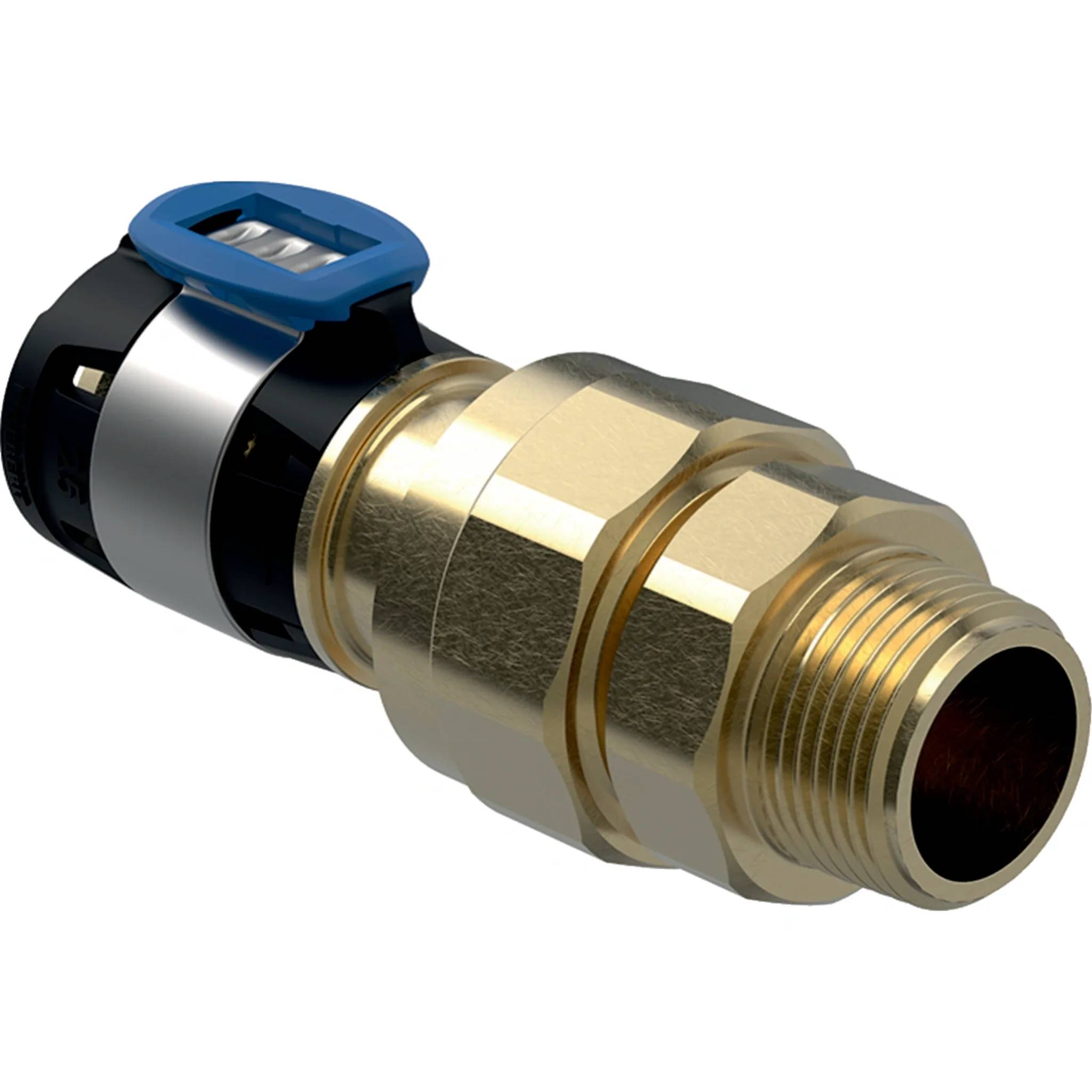 Geberit GE FlowFit, Übergangsverschraubung, SiBr, mit AG, d20mm x R3/4, 1 Stk.