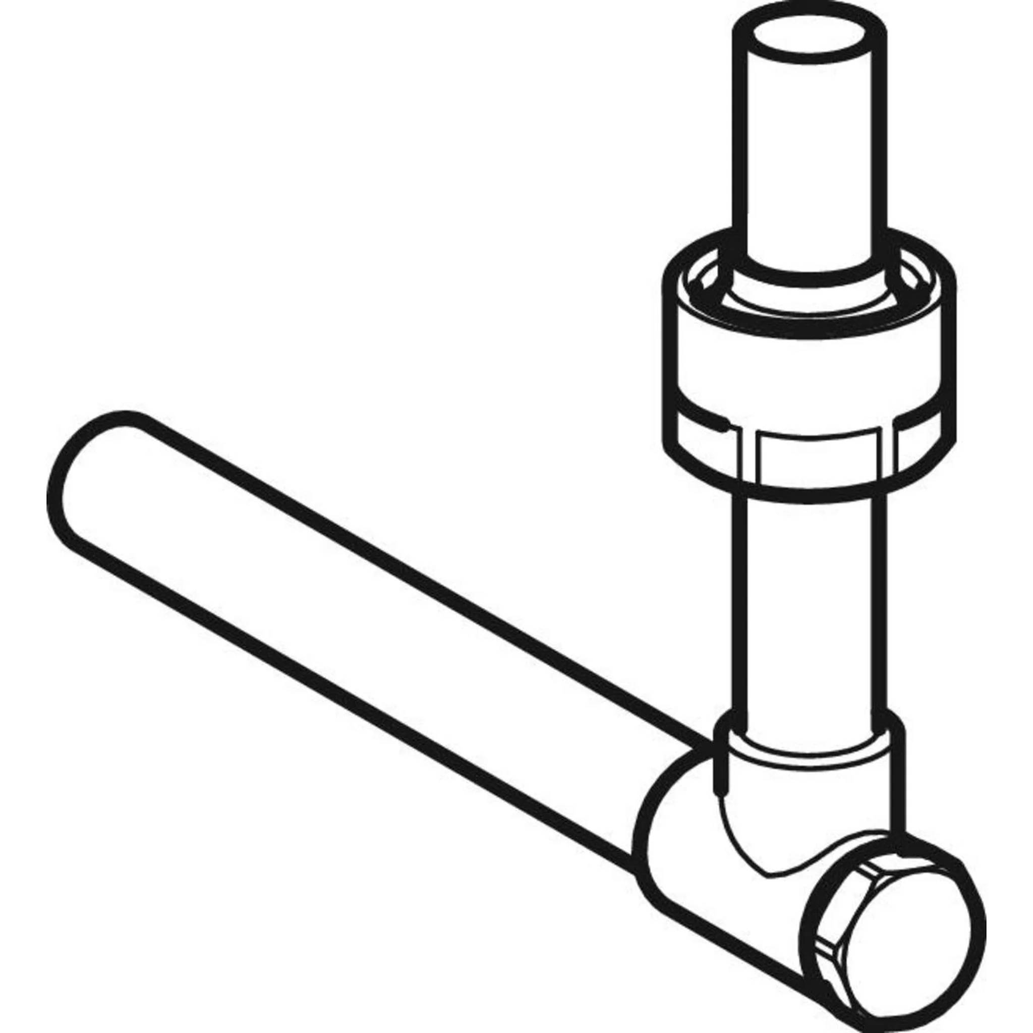 Geberit Mepla Metallrohr-Passwinkel, für Eckanschluss, d15mm, G3/4, vernickelt, absperrbar, 2 Stk.