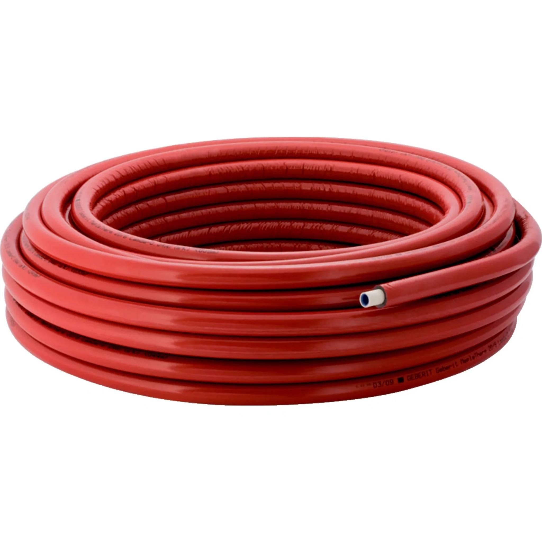 Geberit Systemrohr ML Therm, rot, d25mm, vorgedämmt 10mm, Bund mit 25m, 1 Stk.
