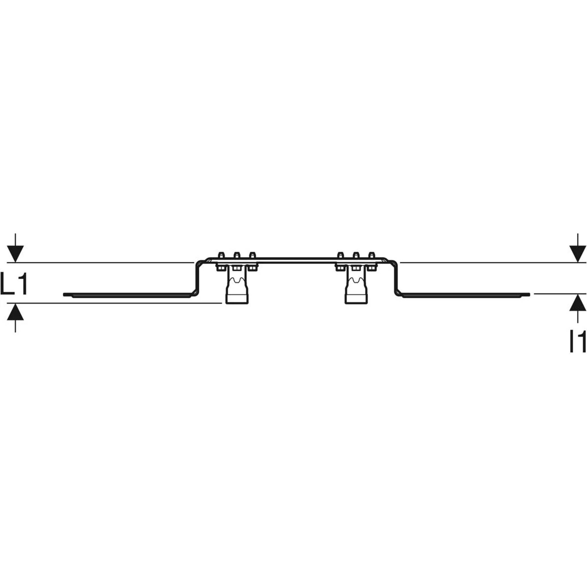 Geberit GE FlowFit Anschlusswinkel, vormontiert, Rotguss 2-fach, abgesetzt, d20mm x Rp1/2, AD 15,3 RG+, 1 Stk.