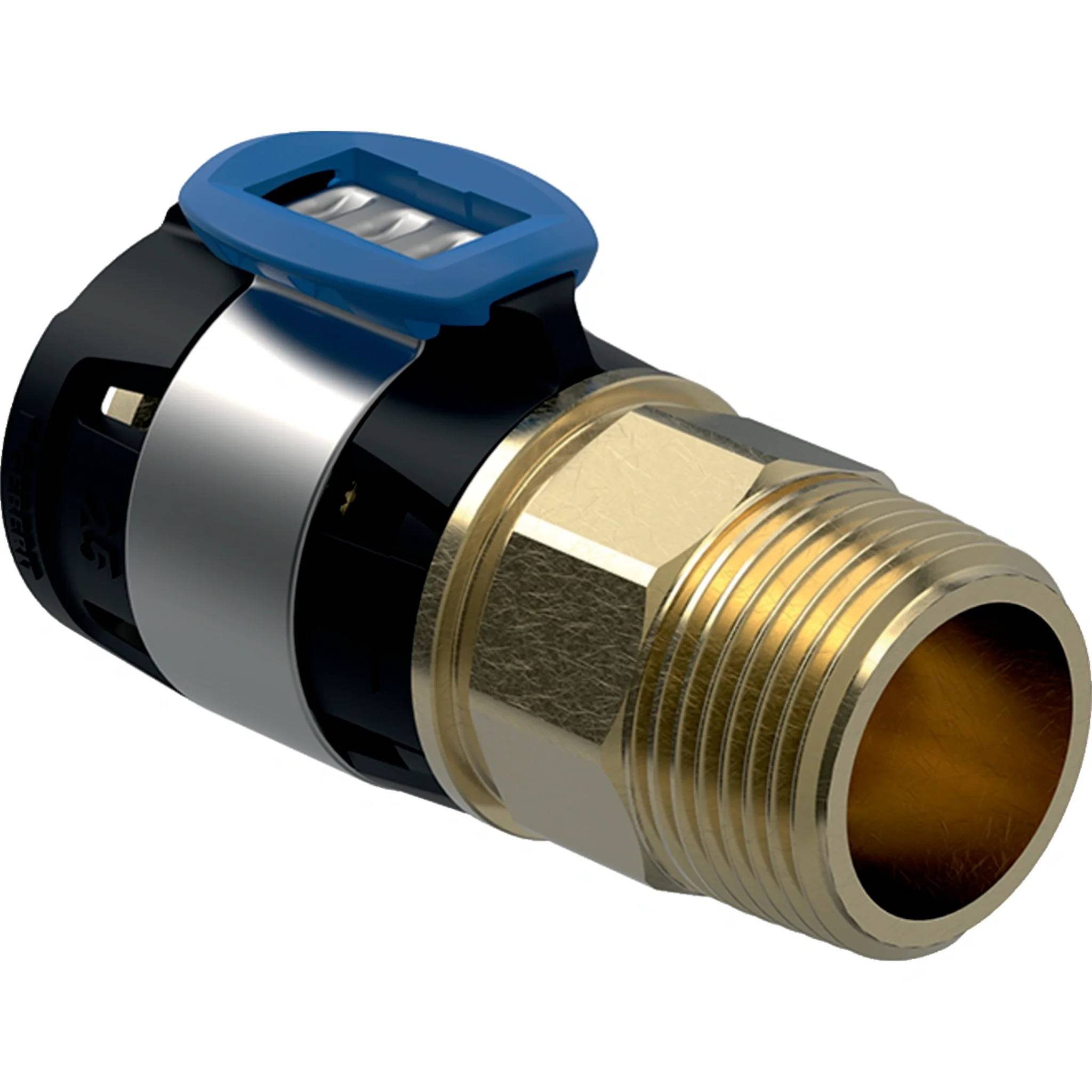 Geberit GE FlowFit, Übergang, AG, SiBr, d25mm x R3/4, 1 Stk.