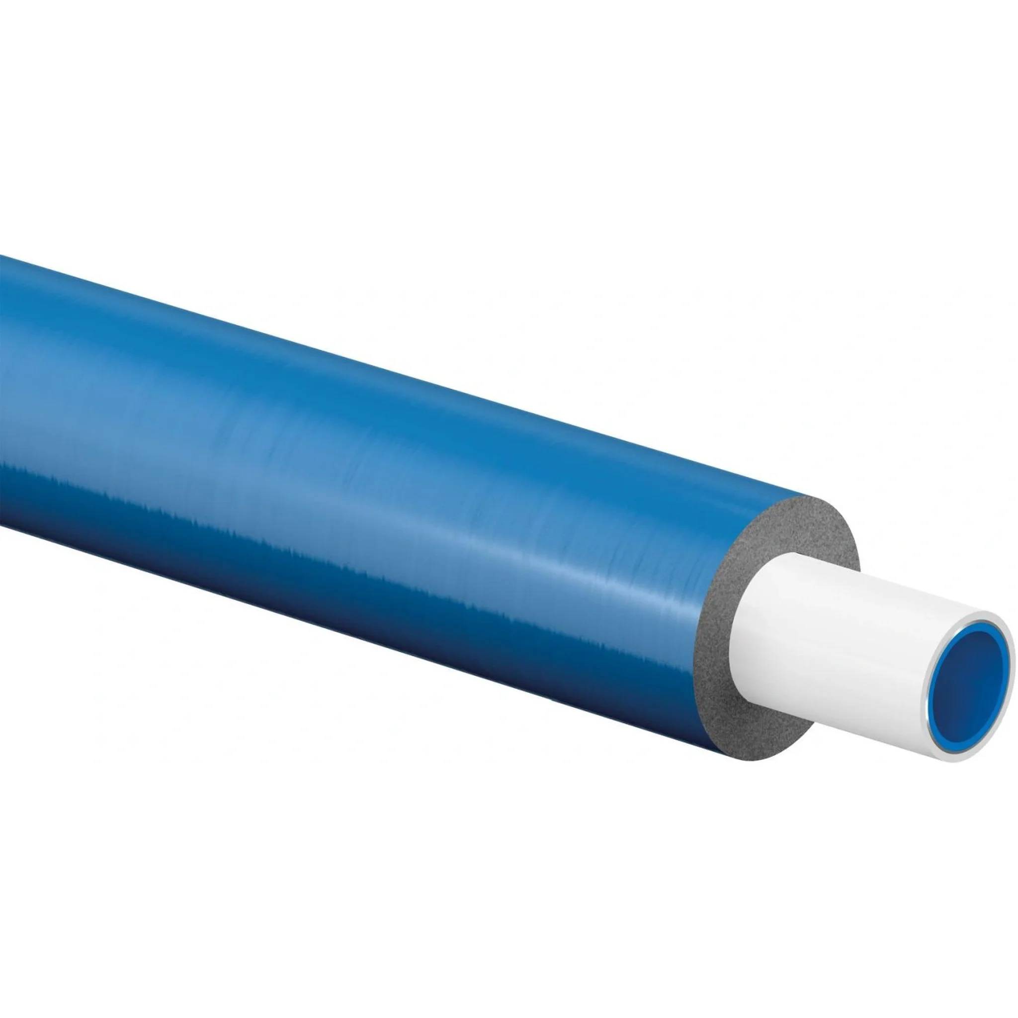 UPONOR Uni Pipe PLUS, weiß, vorgedämmt, S4, WLS 040, 16 x 2,0mm, blau, Bund, 1 Stk.