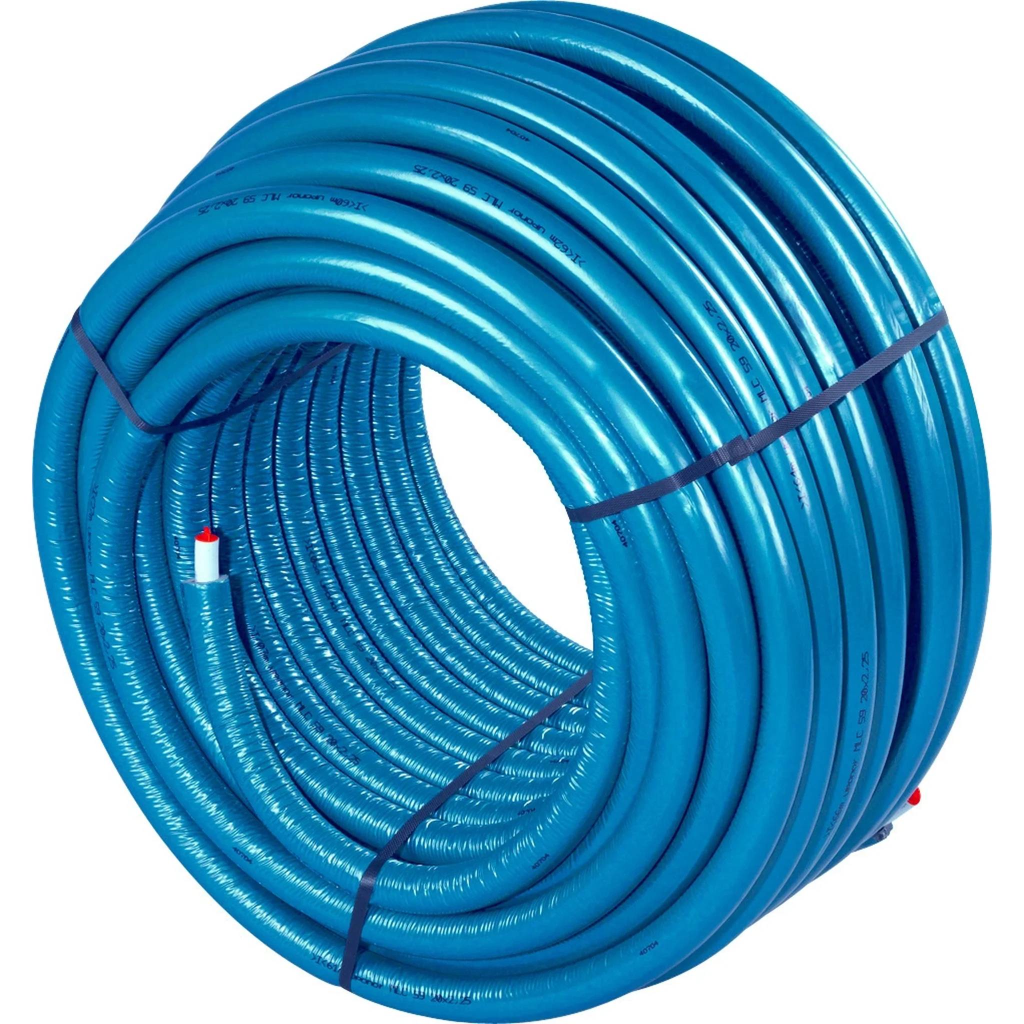 UPONOR Uni Pipe PLUS, weiß vorgedämmt, S4 WLS 040, 25 x 2,5mm, blue, Bund, 1 Stk.