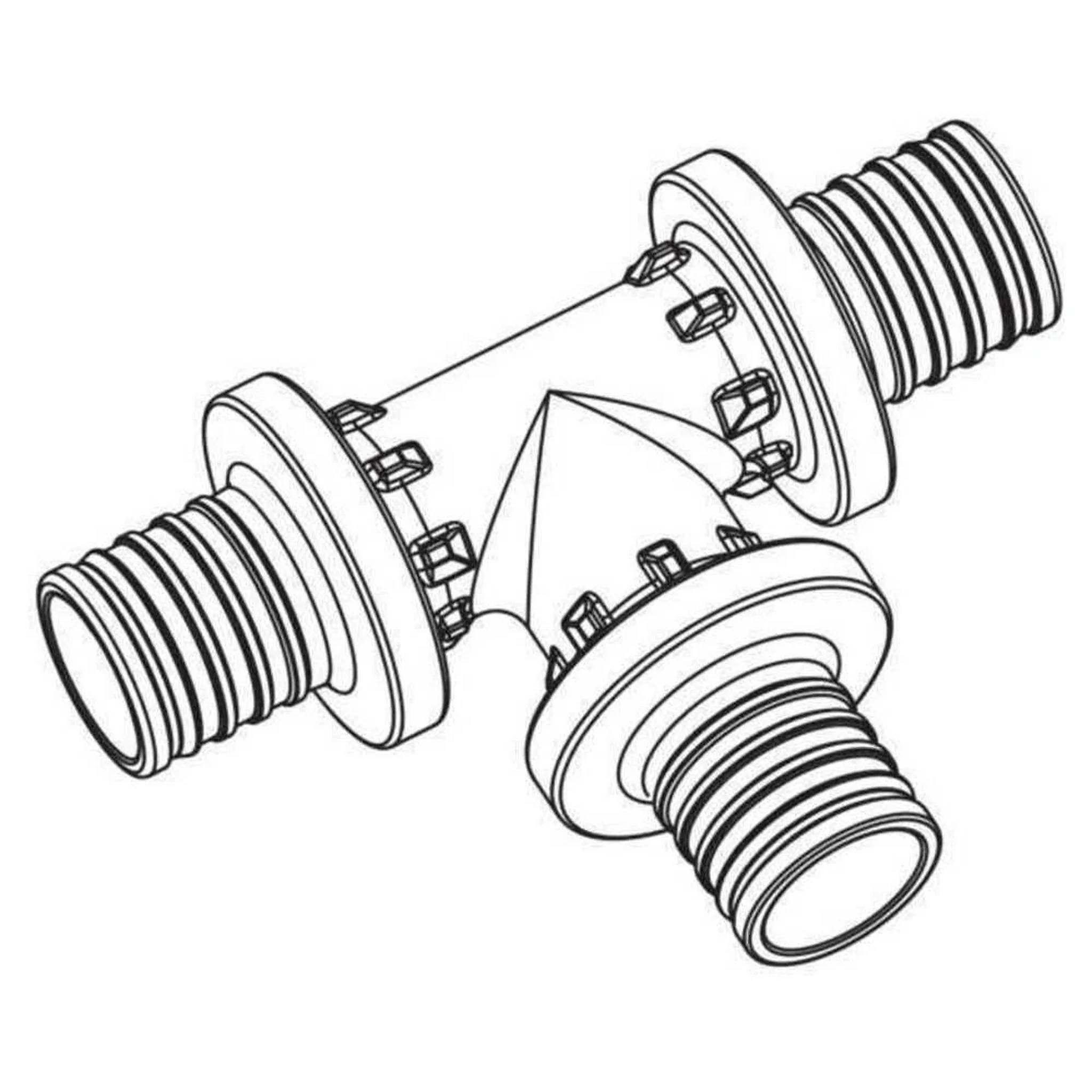REHAU T-Stück, RAUTITAN PX, 20, 20, 20, 1 Stk.