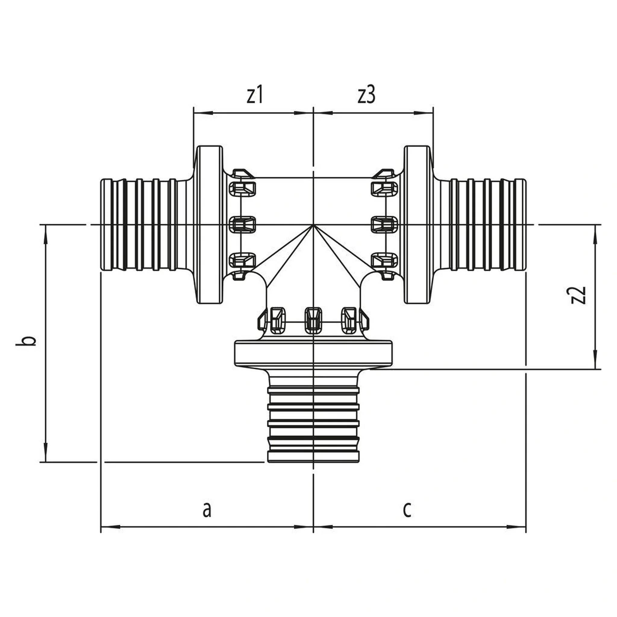 REHAU T-Stück, RAUTITAN PX, 20, 20, 20, 1 Stk.