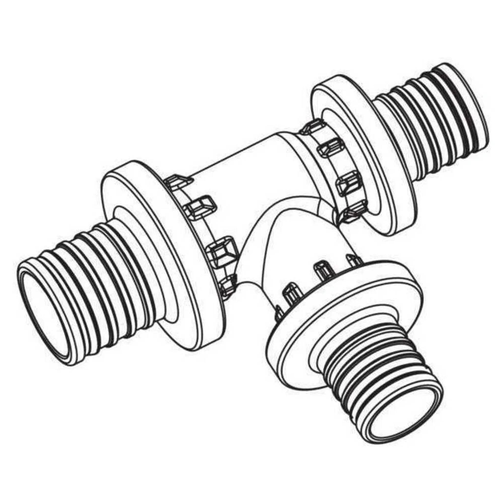 REHAU T-Stück, RAUTITAN PX, 25, 20, 20, 1 Stk.