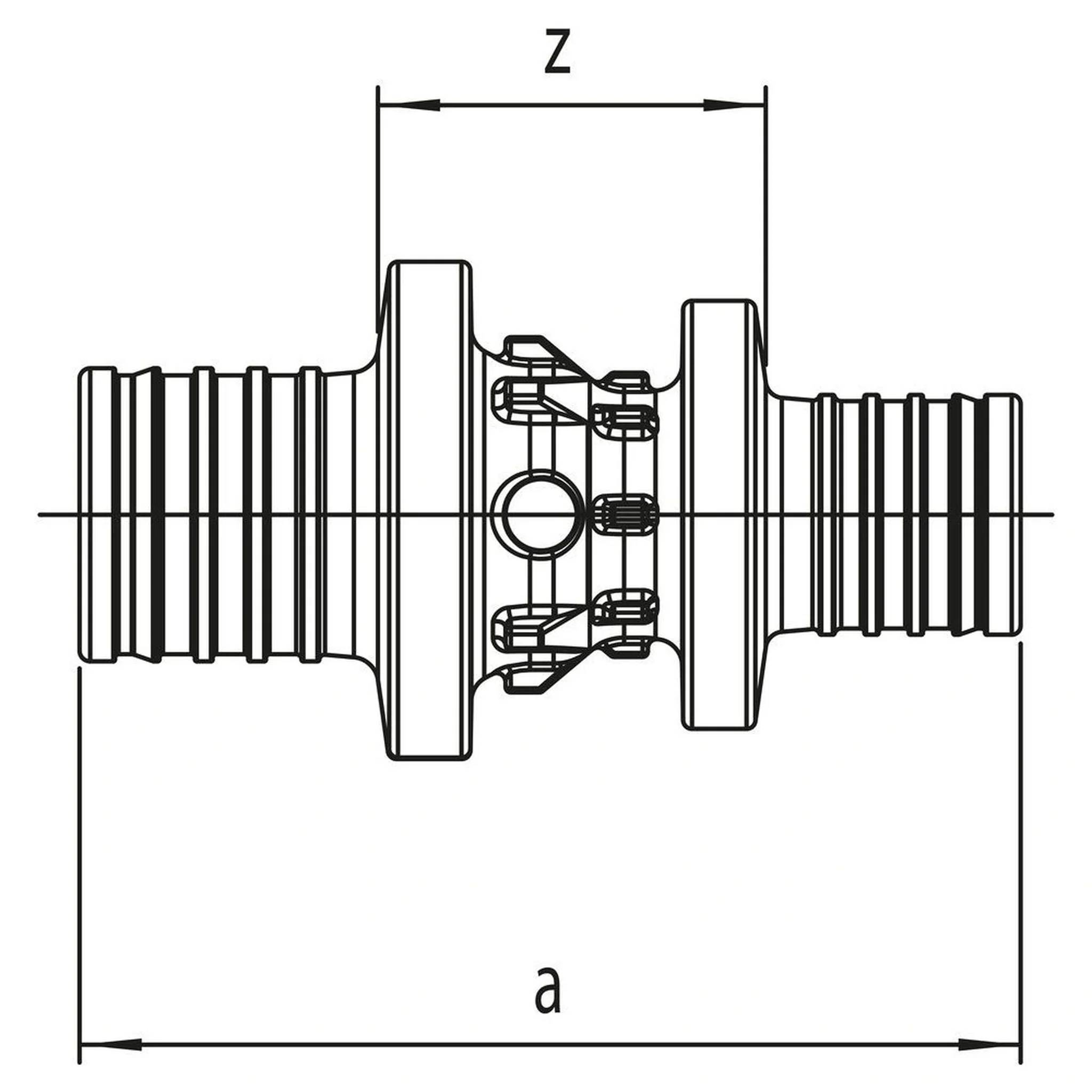 REHAU Kupplung, RAUTITAN PX, 25-16, 1 Stk.