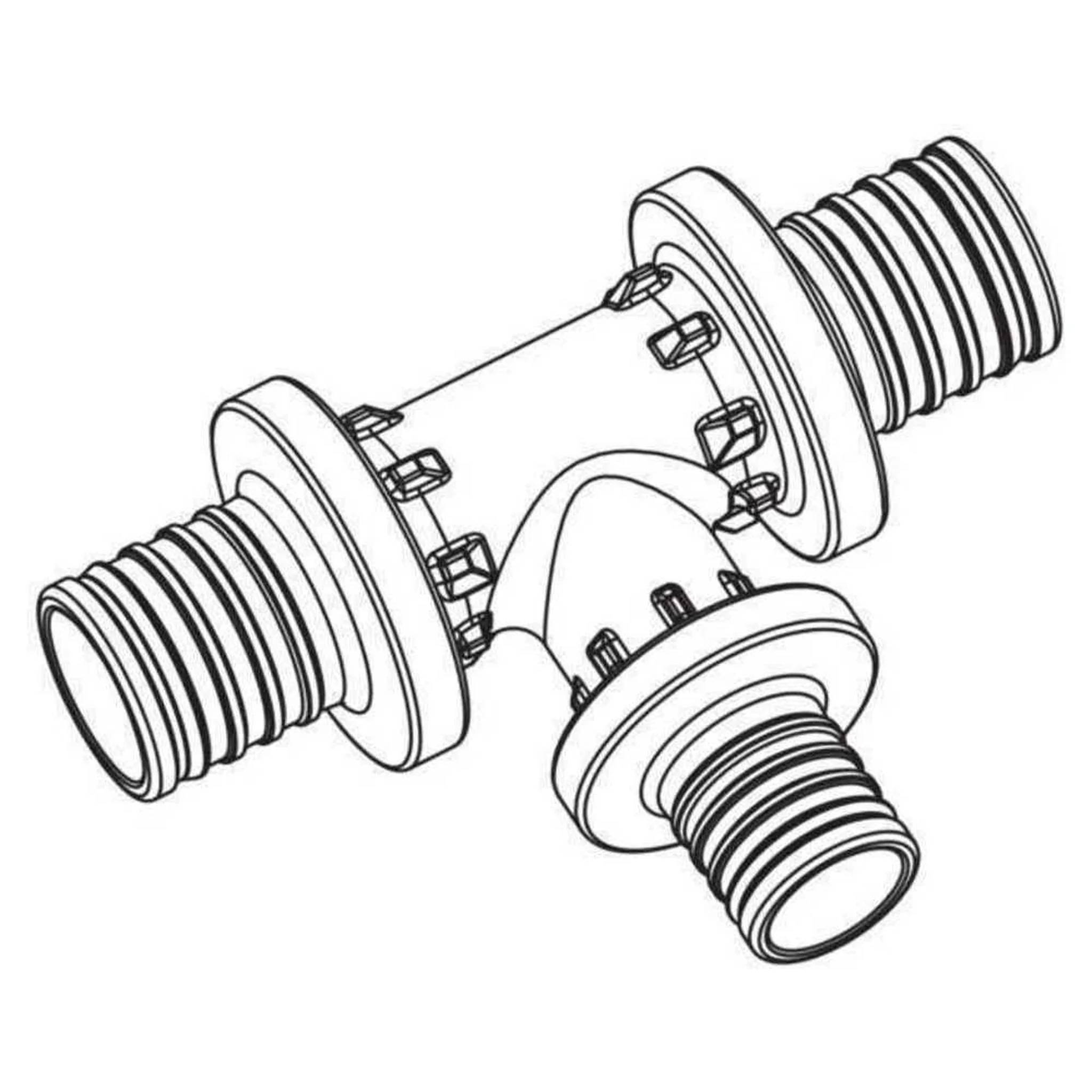REHAU T-Stück RAUTITAN PX 32, 16, 32, 1 Stk.