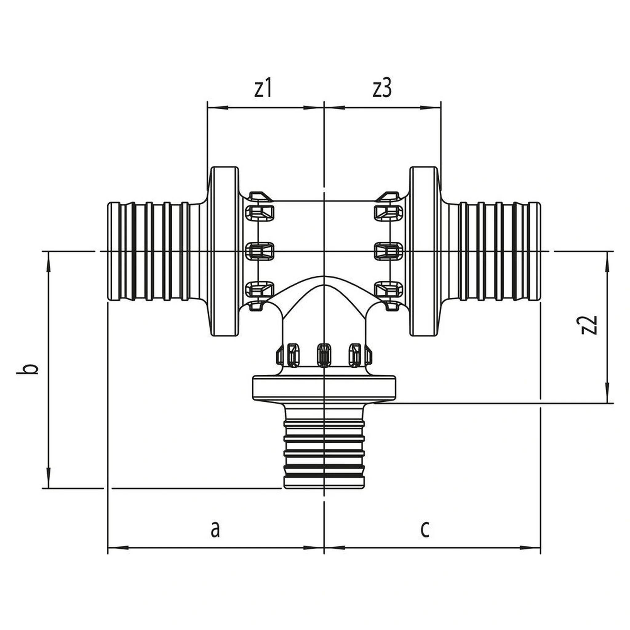 REHAU T-Stück RAUTITAN PX 32, 16, 32, 1 Stk.