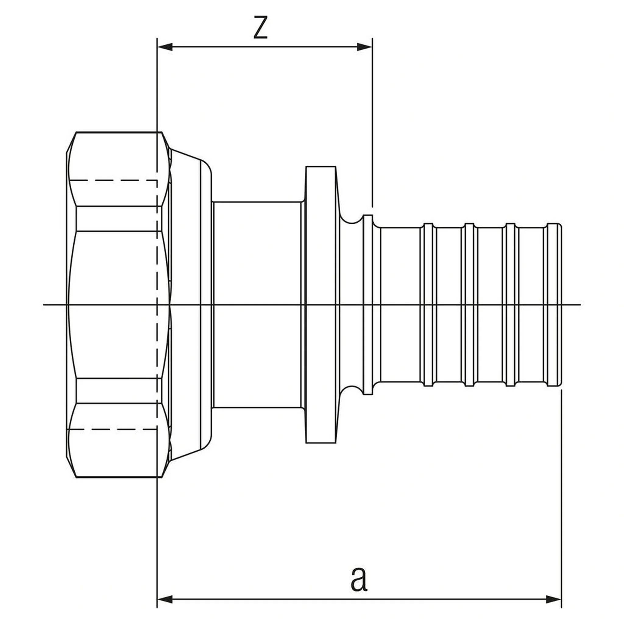 REHAU Übergang RAUTITAN RX+, 25, G 3/4, 1 Stk.