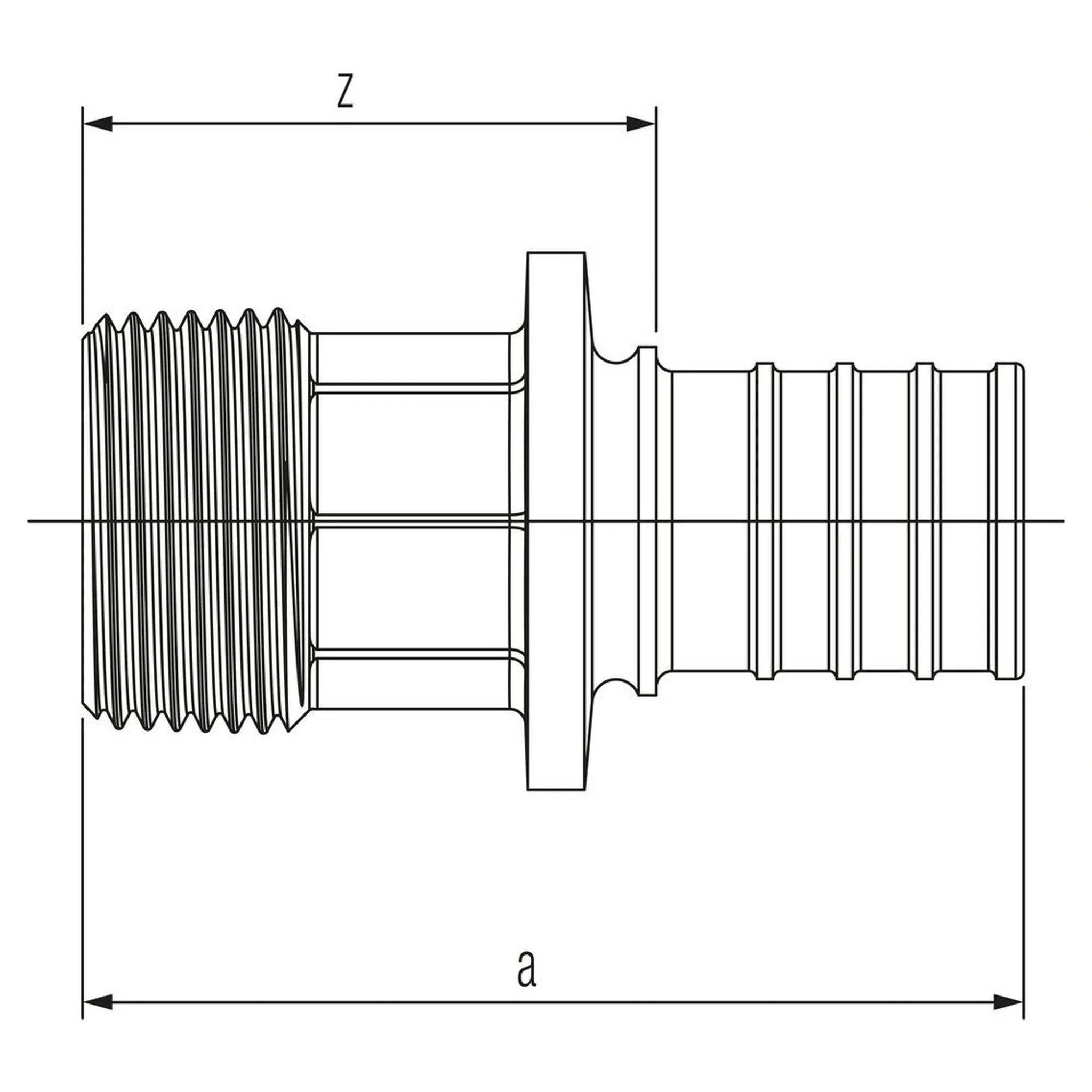REHAU Übergang, RAUTITAN RX+, 16, R 1/2, 1 Stk.