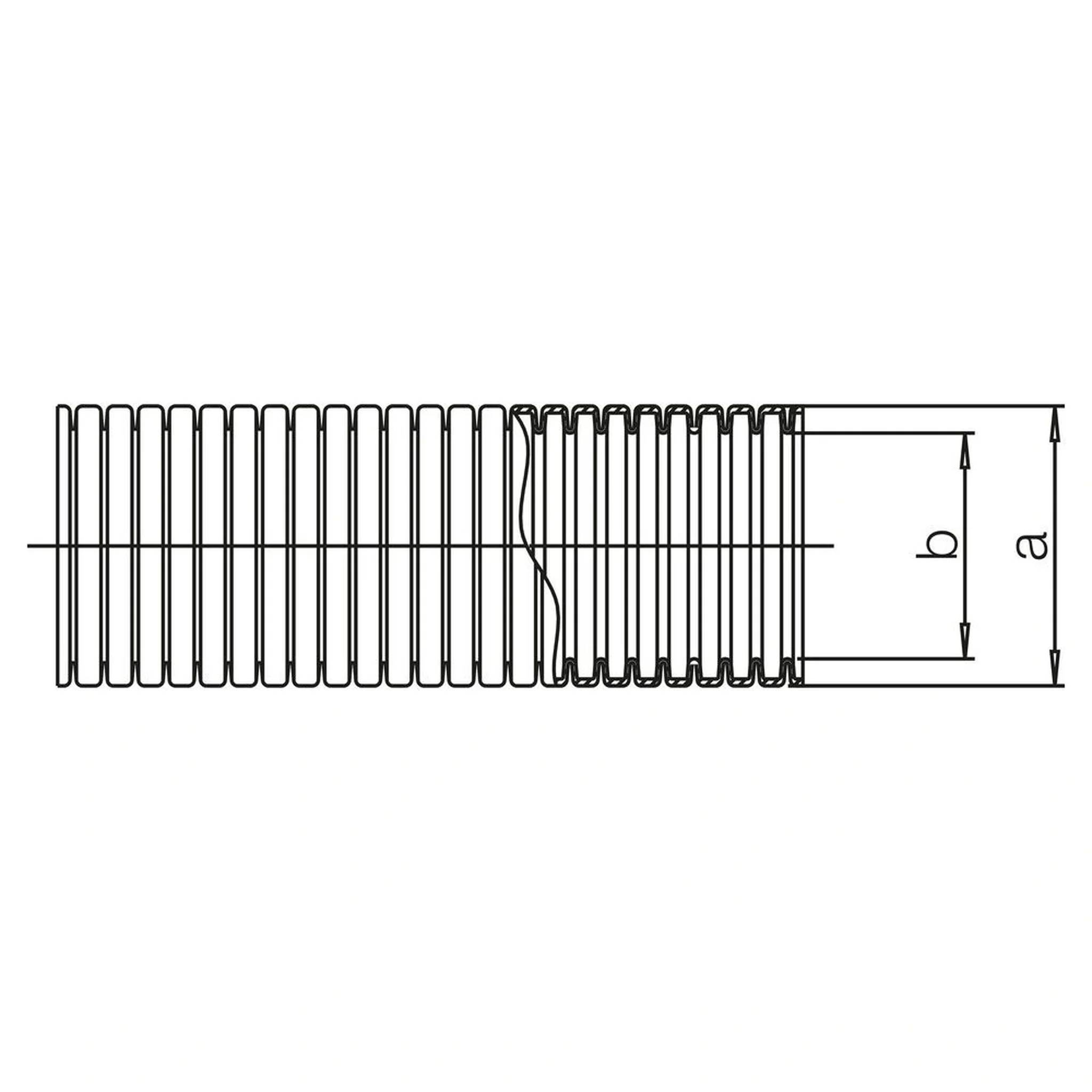 REHAU Schutzrohr DN 19, schwarz, für Rohre 16/17, Bund mit 50m, 1 Stk.