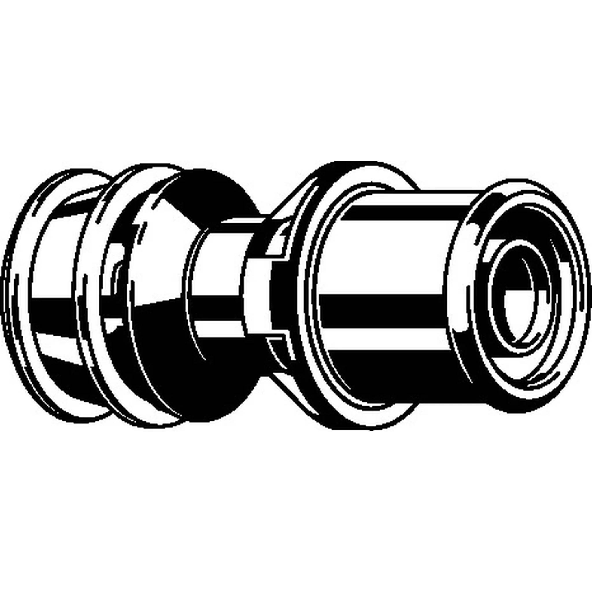 Viega Raxofix-Übergangskupplung mit SC-Contur, für Übergang auf Sanfix, Siliziumbronze, Modell 5315.9, d1: 16, d2: 16, 1 Stk.