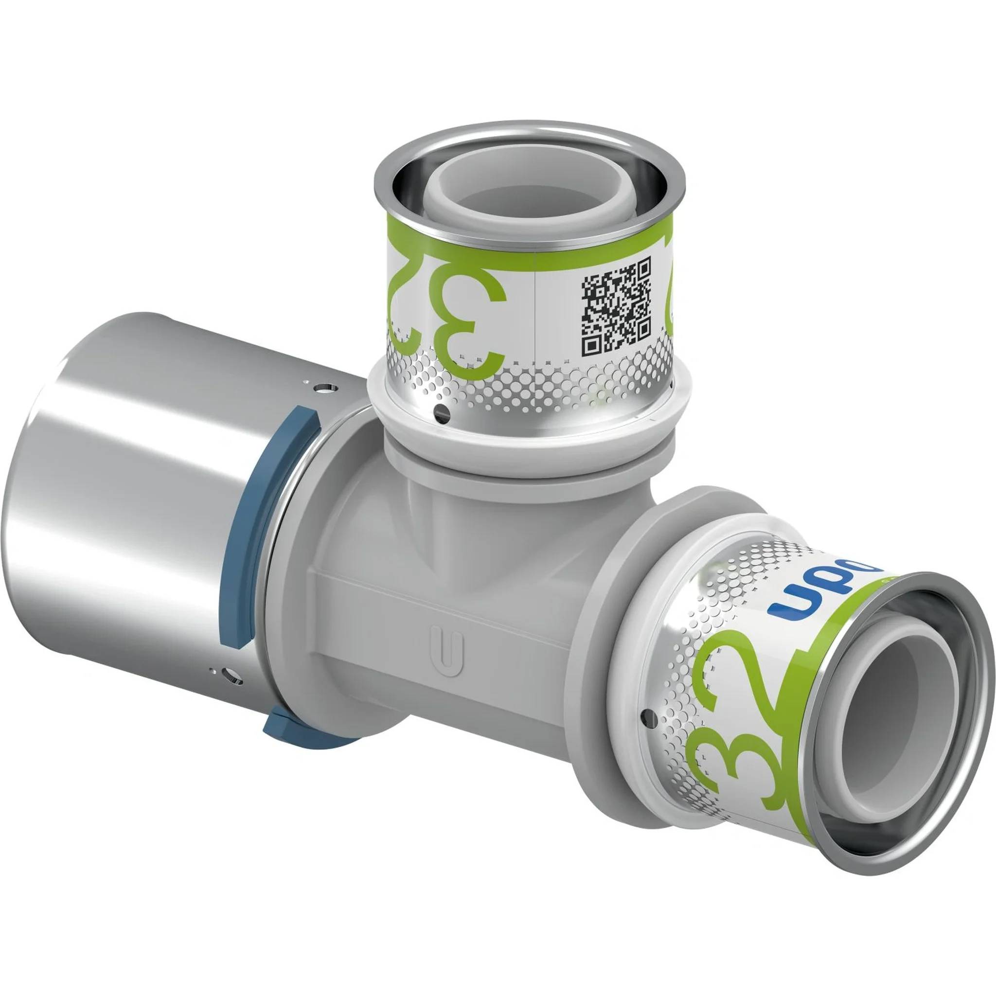 UPONOR S-Press, T-Stück, reduziert, PPSU, 40-32-32, 1 Stk.
