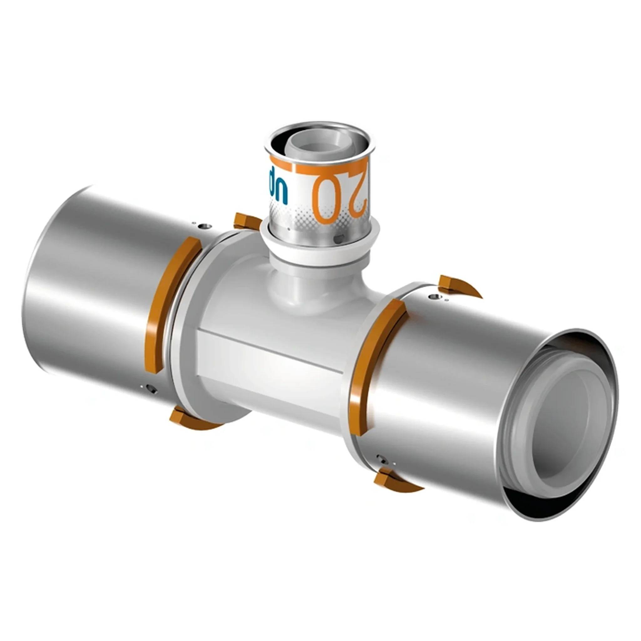 UPONOR S-Press, T-Stück, reduziert, PPSU, 50-32-50, 1 Stk.