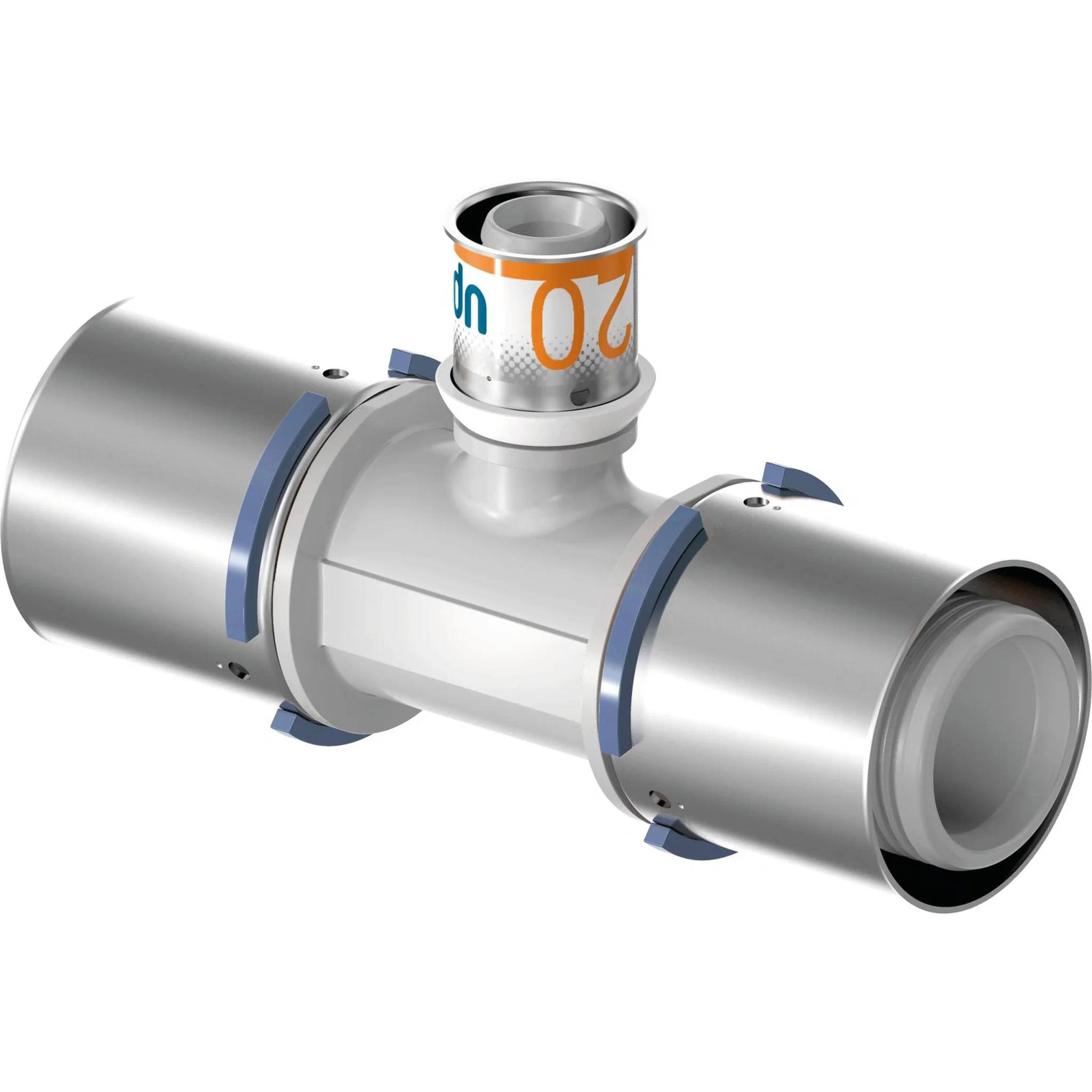 UPONOR S-Press, T-Stück, reduziert, PPSU, 40-20-40, 1 Stk.