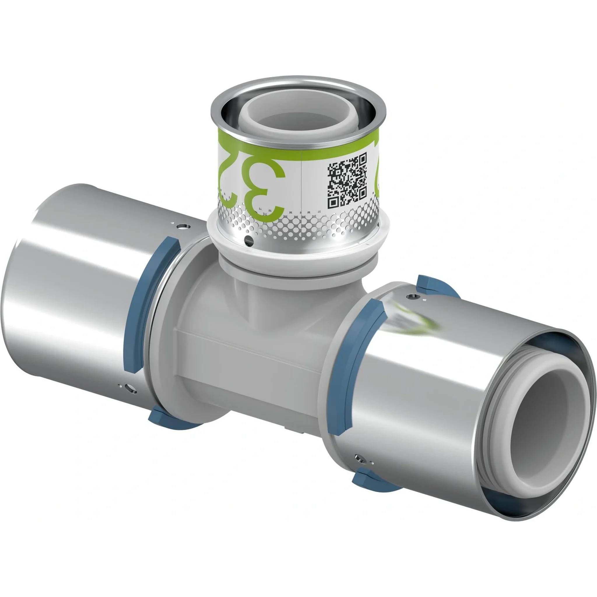 UPONOR S-Press, T-Stück, reduziert, PPSU, 40-32-40, 1 Stk.
