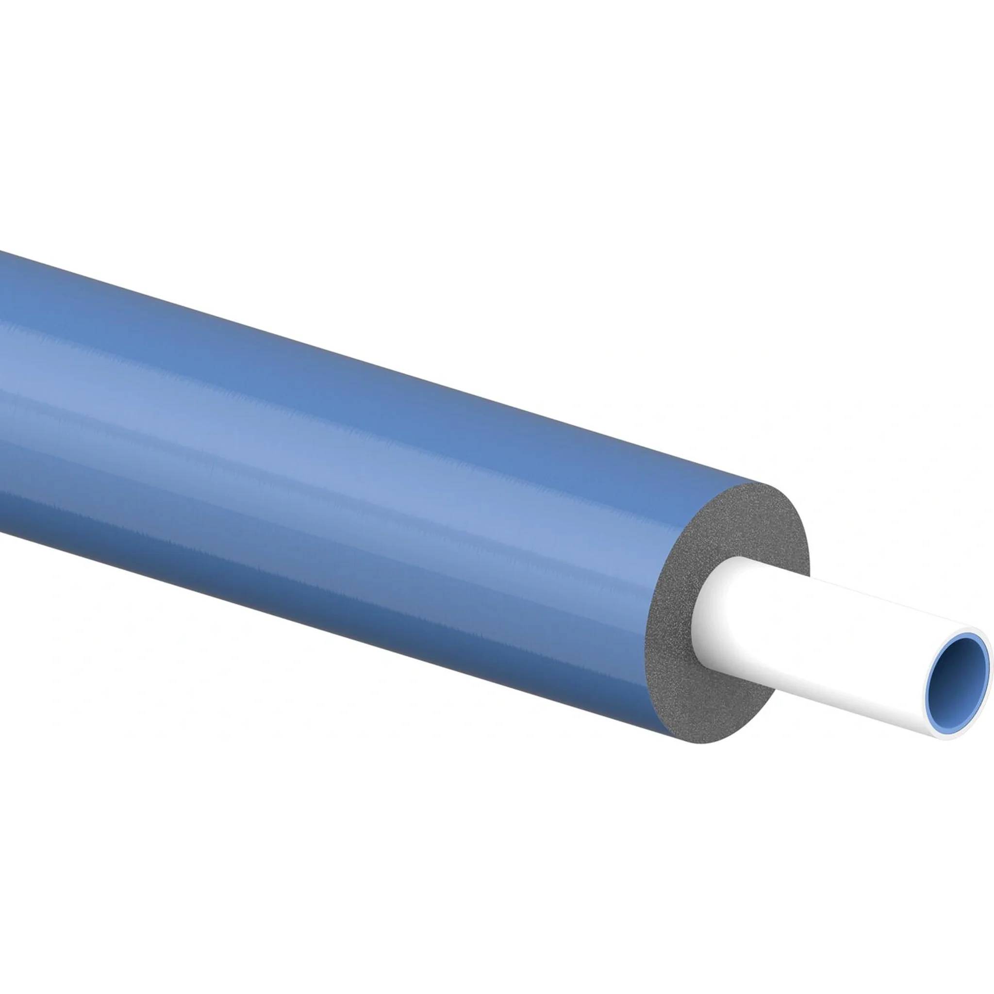 UPONOR MLC Rohr, weiß, vorgedämmt, WLS040, S13, BL-S2-D0, 20x2,25, blau, Bund mit 75m, 1 Stk.