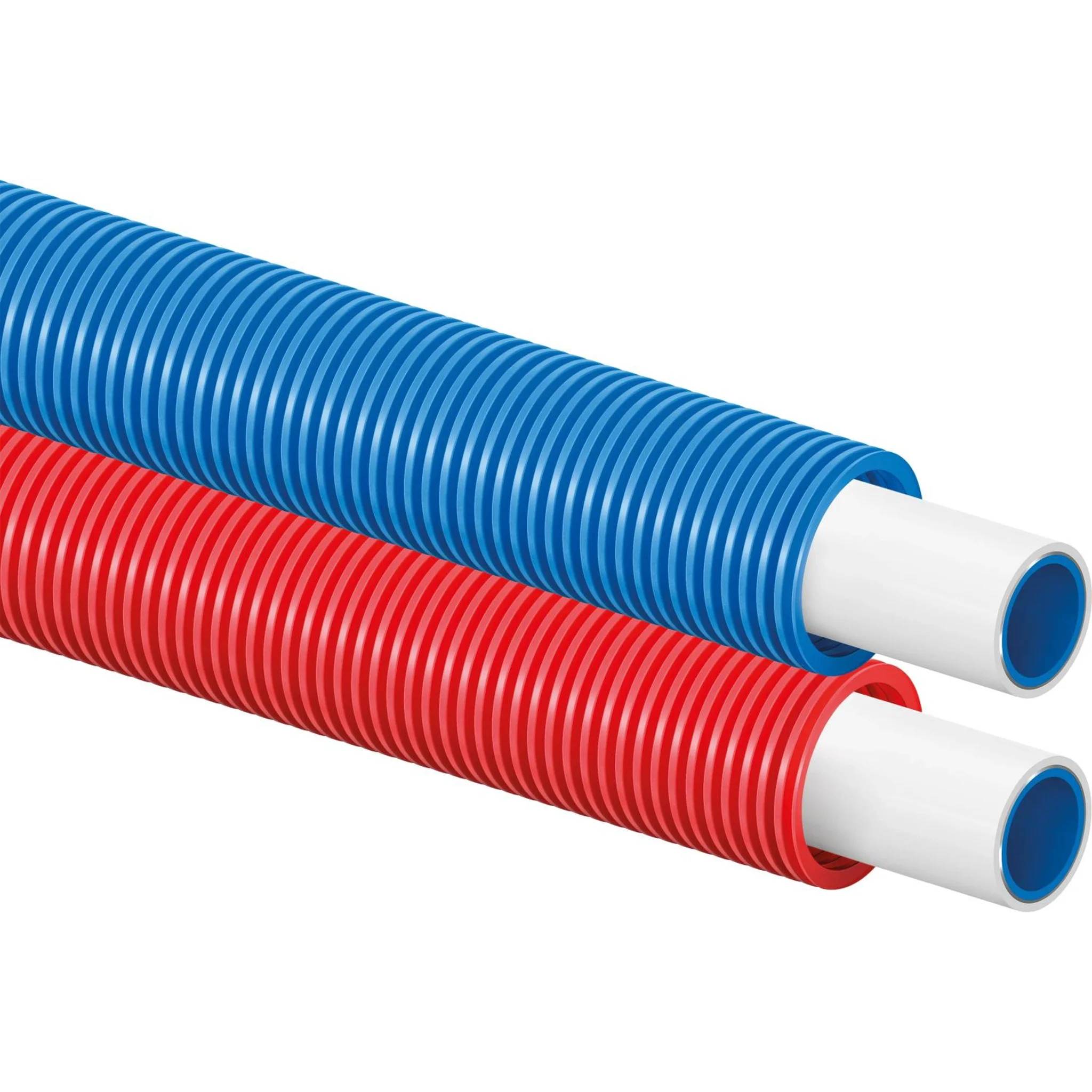 UPONOR Uni Pipe PLUS weiß, 20 x 2,25mm, im Schutzrohr 28/23 blau, Bund mit 75m, 1 Stk.