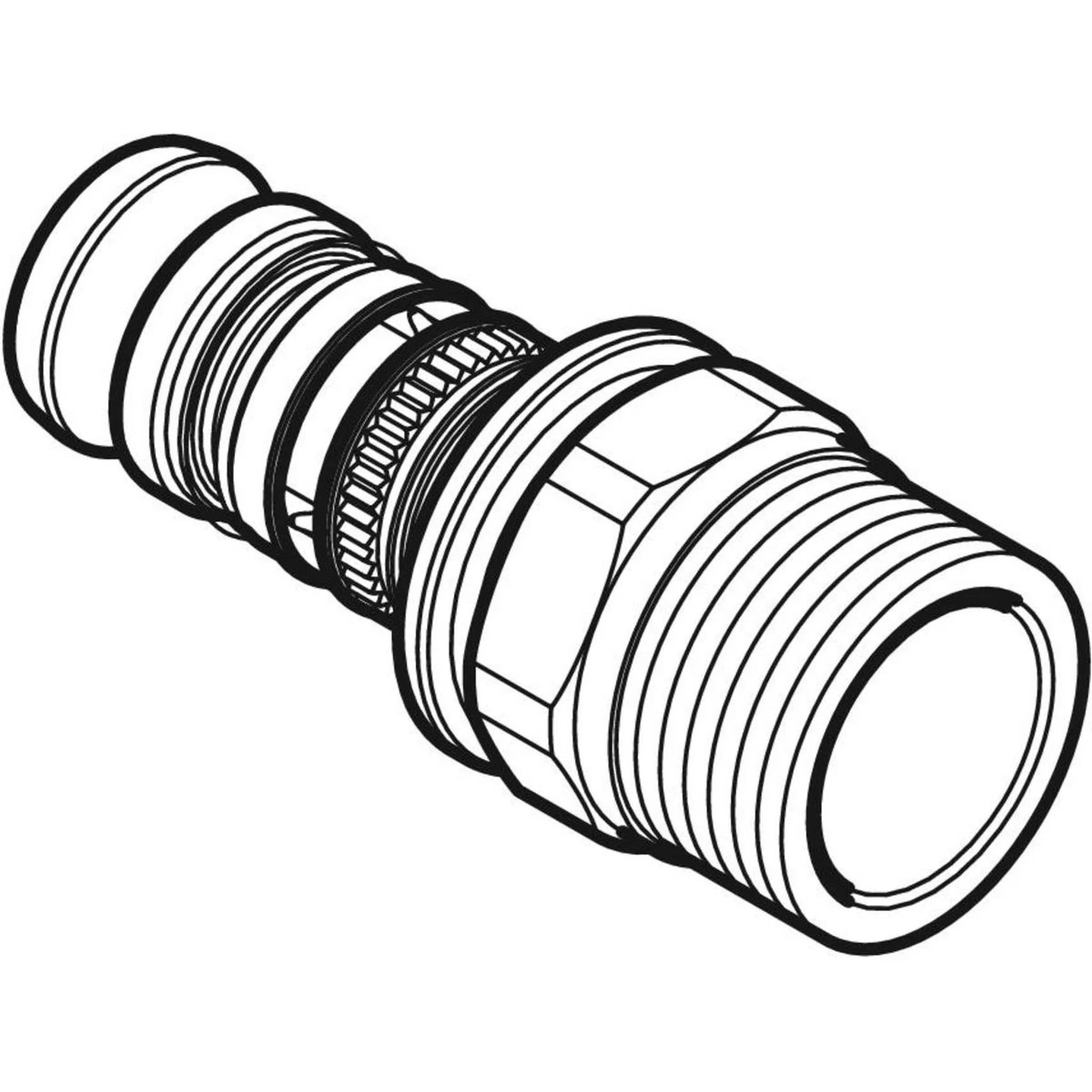 Geberit GE Mepla Übergang, Außengewinde, RG, d63mm, R2 1/2, 2 Stk.