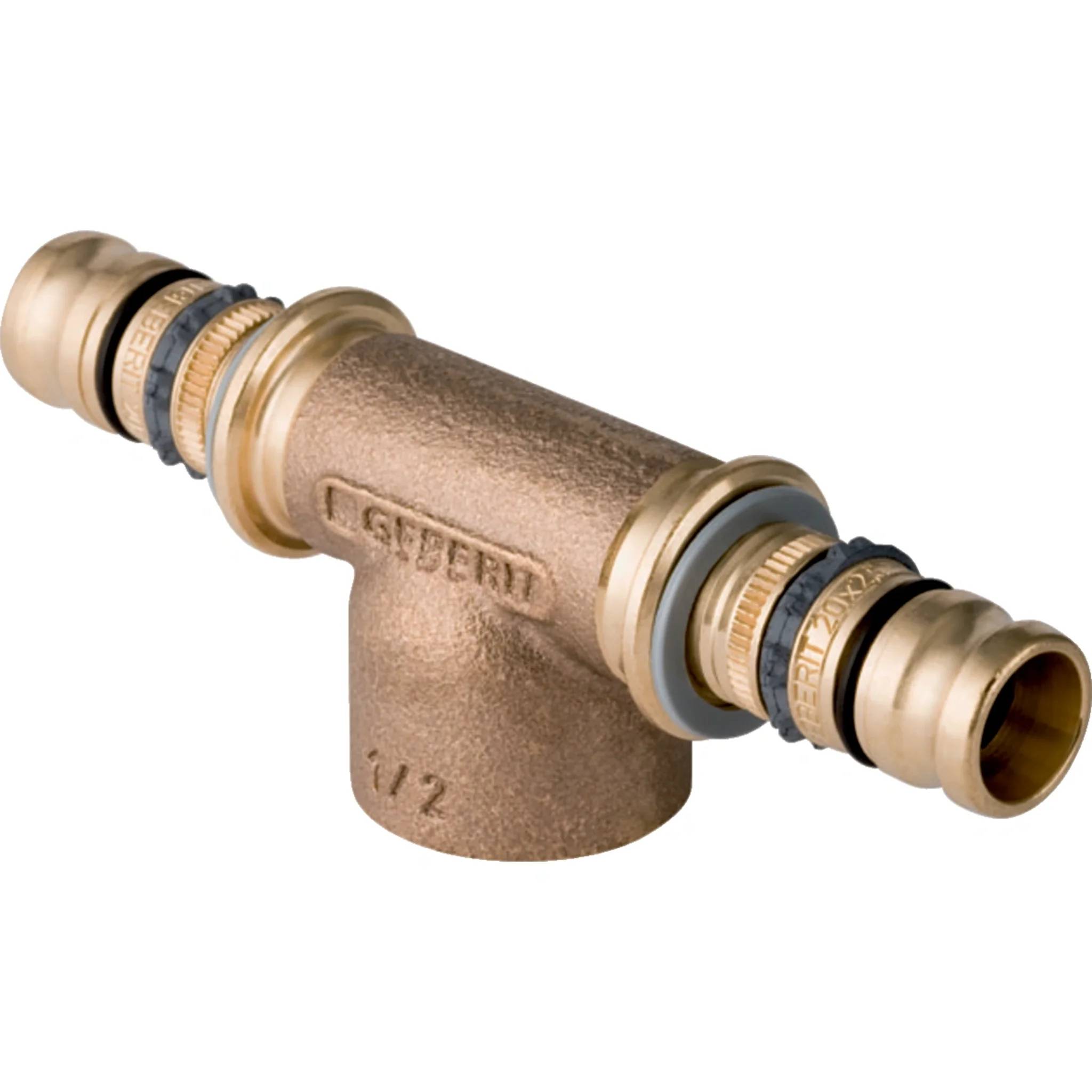 Geberit GE Mepla T-Stück IG, Rotguss, d50mm, Rp1 1/2, 50mm, 2 Stk.