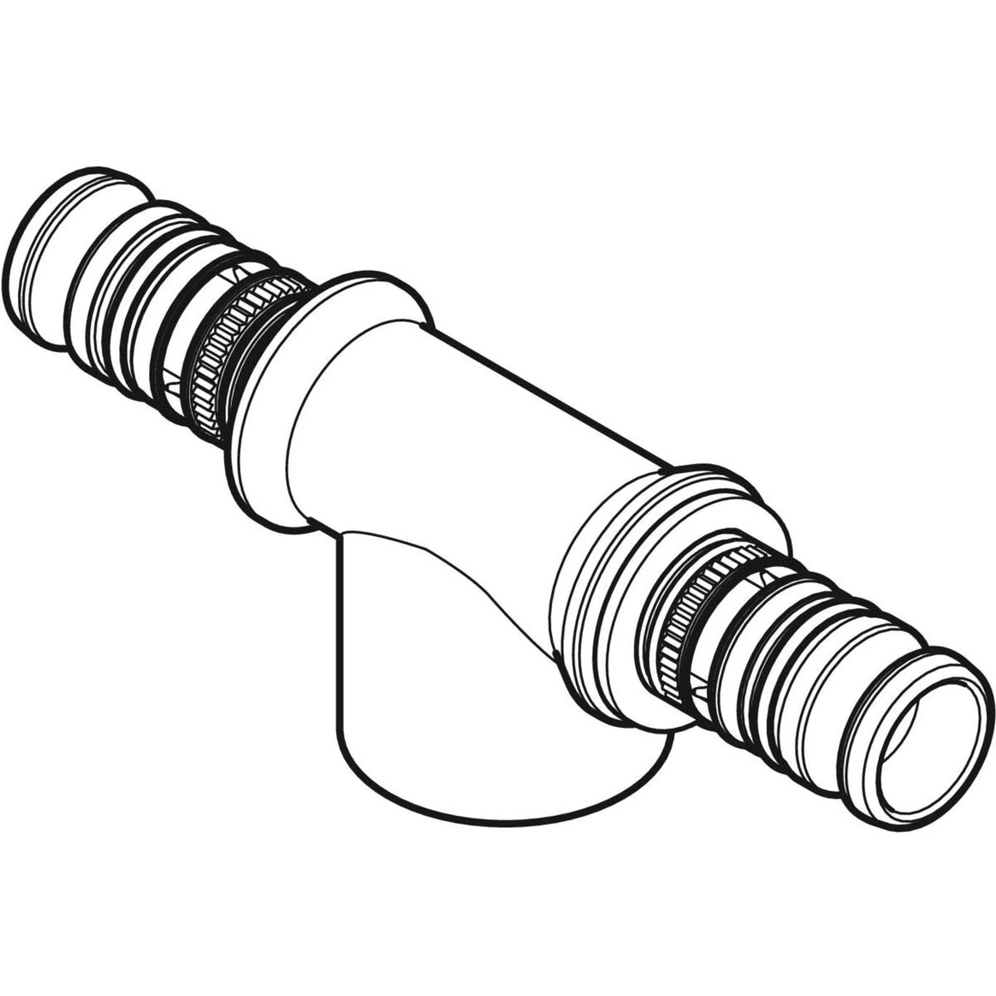 Geberit GE Mepla T-Stück IG, Rotguss, d50mm, Rp1 1/2, 50mm, 2 Stk.