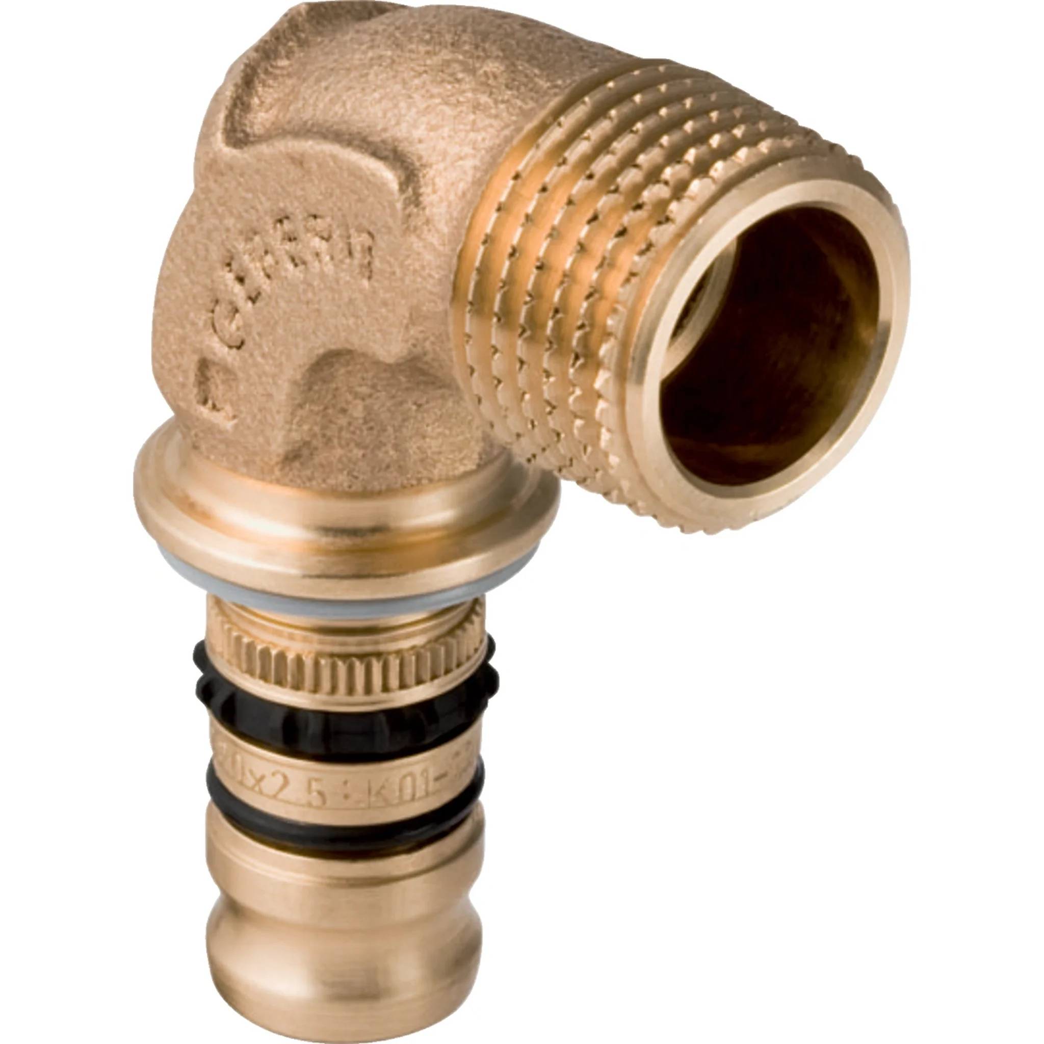 Geberit GE Mepla Übergangsbogen, AG, rechtwinkliger 90 Grad, d50mm x R1 1/2, 2 Stk.
