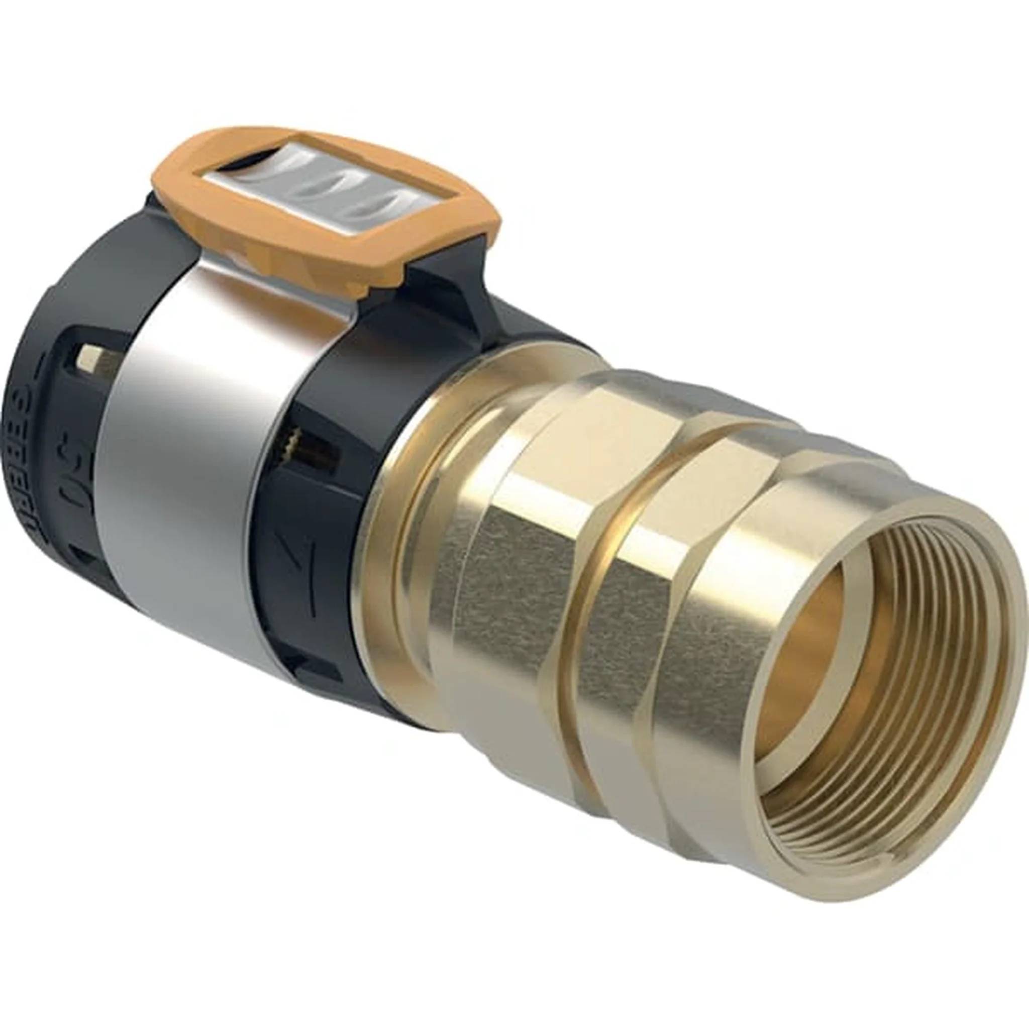Geberit GE FlowFit, Übergangsverschraubung SiBr, mit IG, d 50 mm x Rp 1 1/2, 1 Stk.