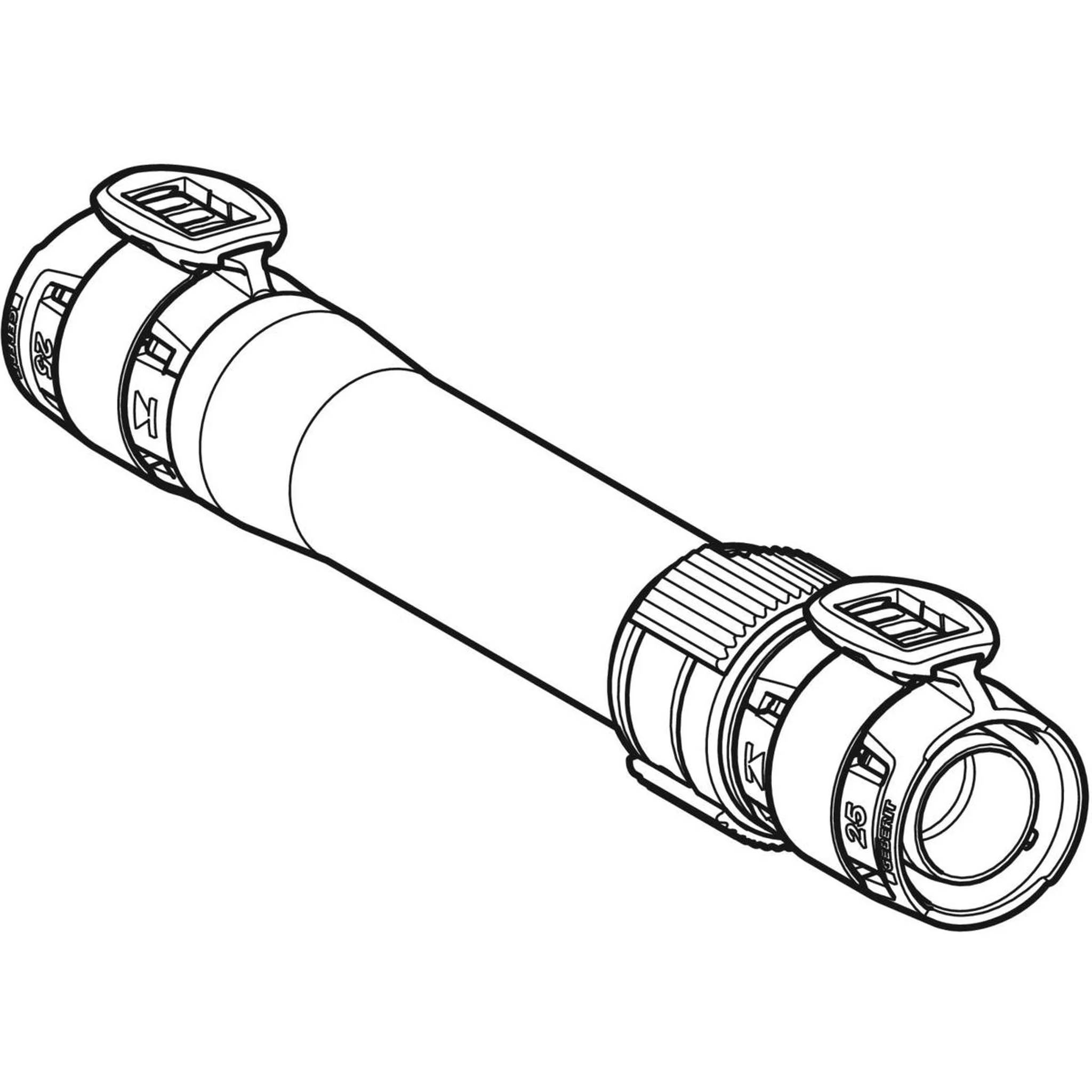 Geberit GE FlowFit Langkupplung, SiBr, d50mm, 1 Stk.