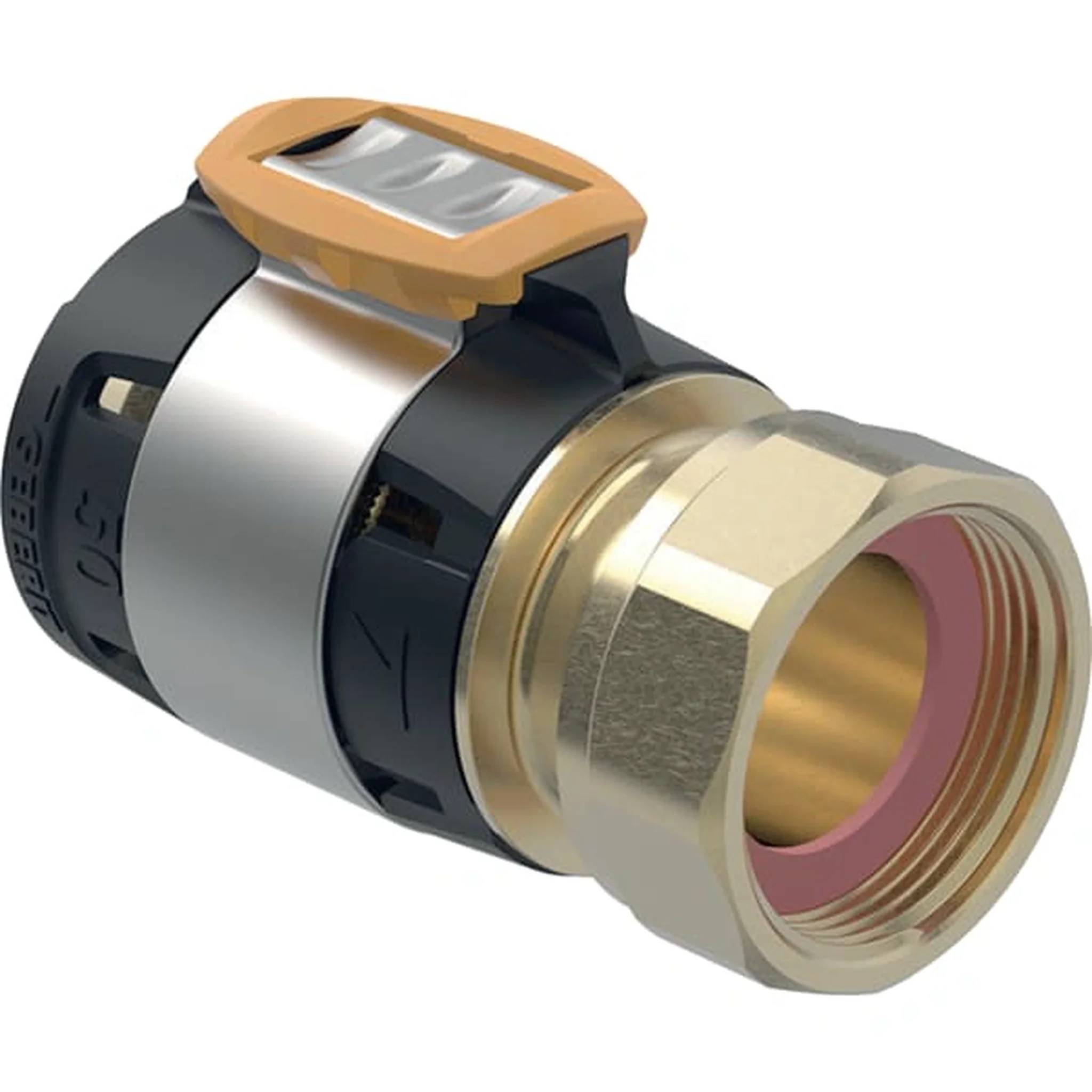 Geberit GE FlowFit, Übergang SiBr mit Überwurfmutter, d50mm x G1 3/4, 1 Stk.