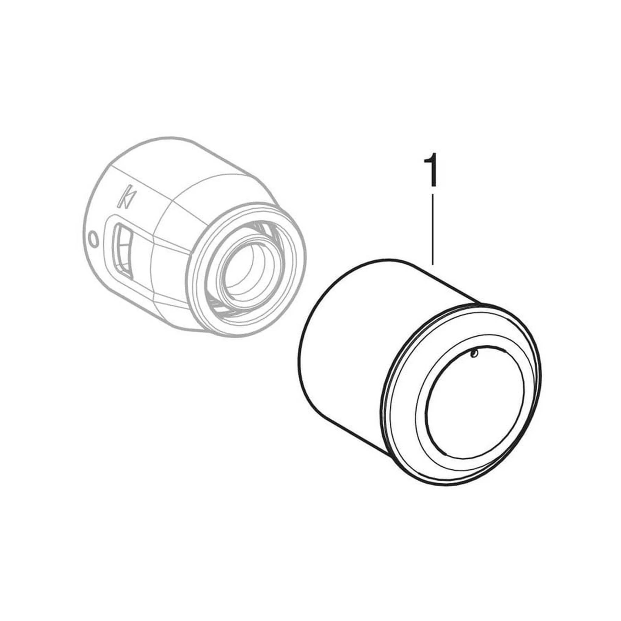 Geberit GE PushFit Übergang IG, Messing, d20mm x Rp3/4, 10 Stk.