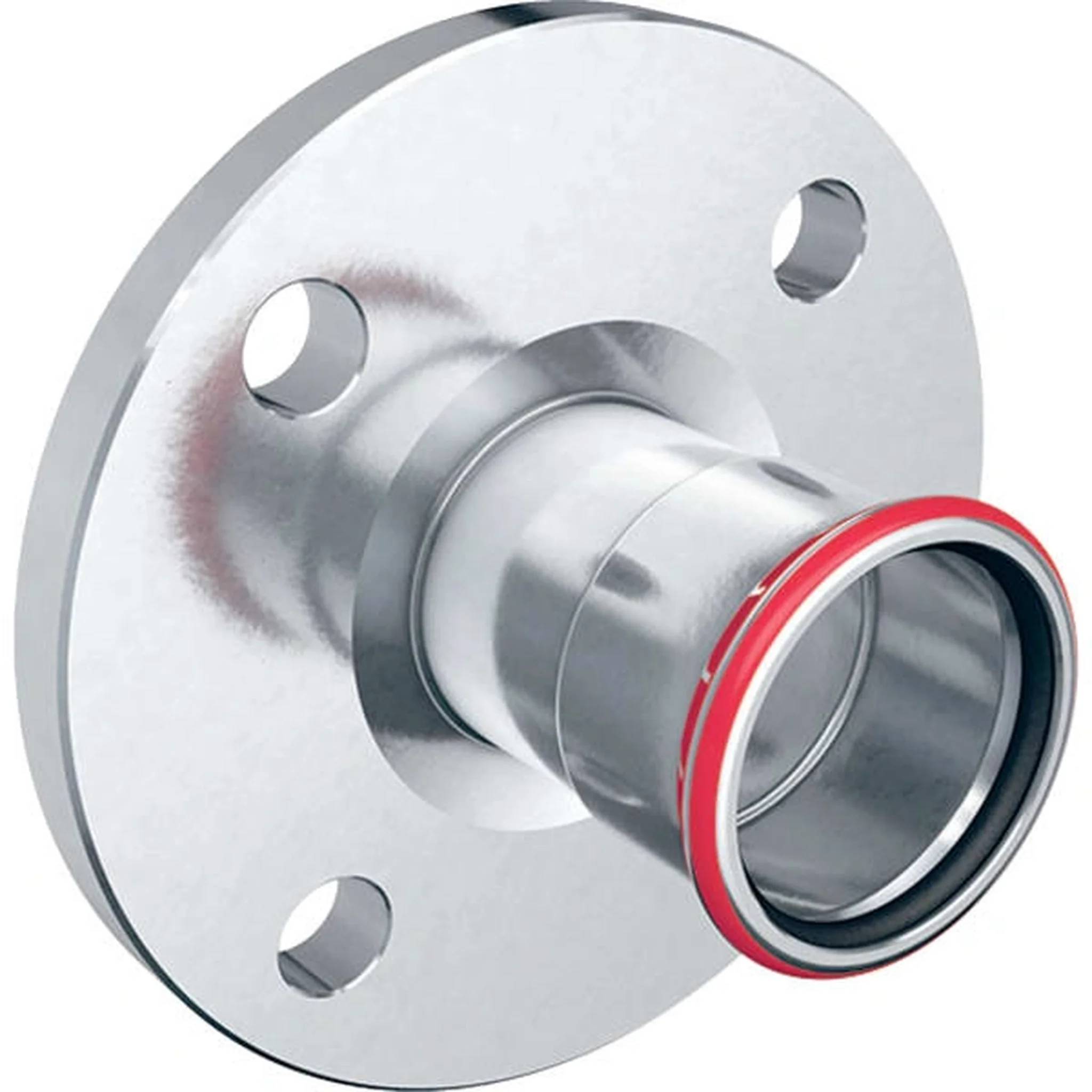 Geberit GE Mapress, C-Stahl Flansch, PN6, Pressmuffe, d88,9mm, verzinkt, 1 Stk.