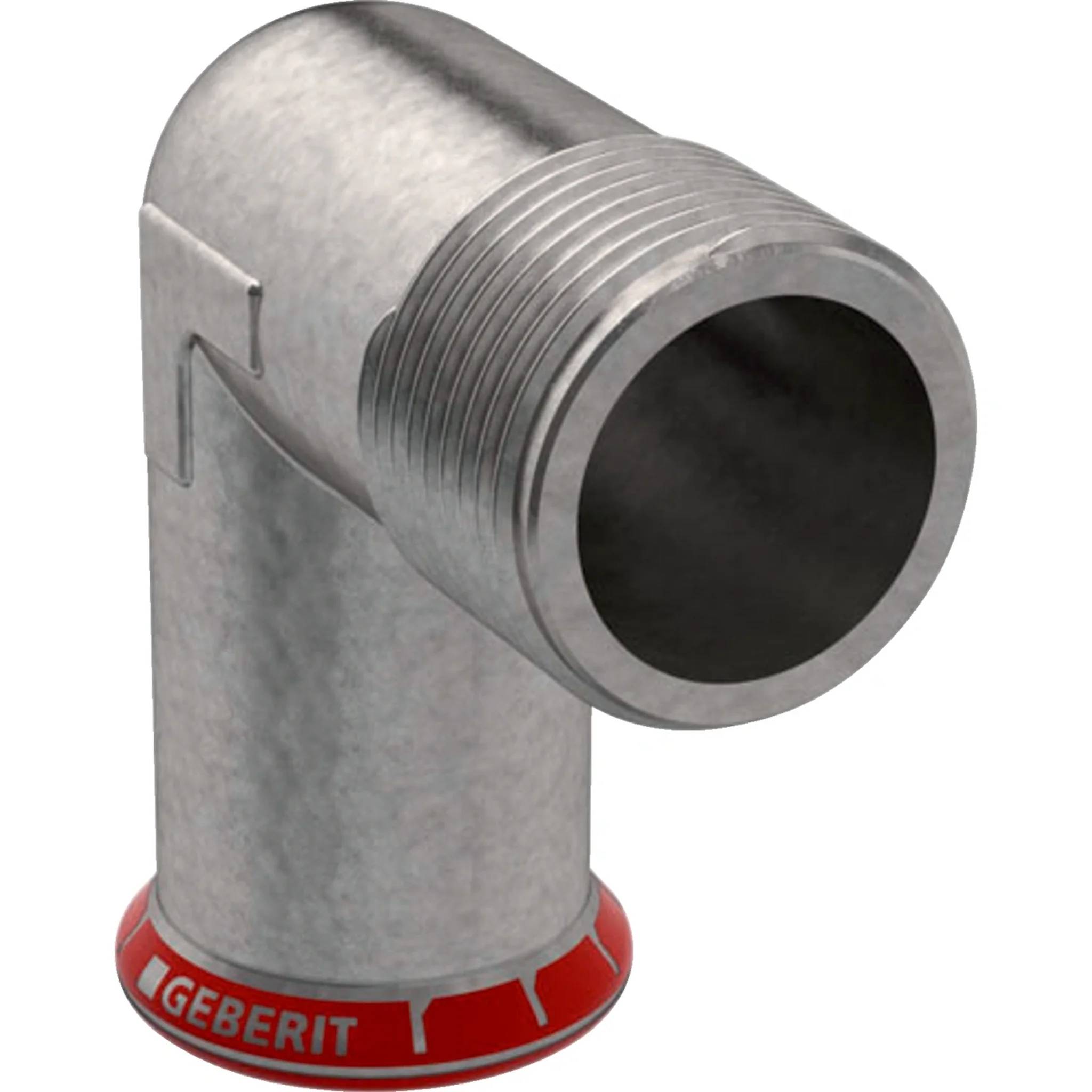 Geberit GE Mapress, C-Stahl, Übergangswinkel 90°, d22mm x R3/4, verzinkt, 1 Stk.