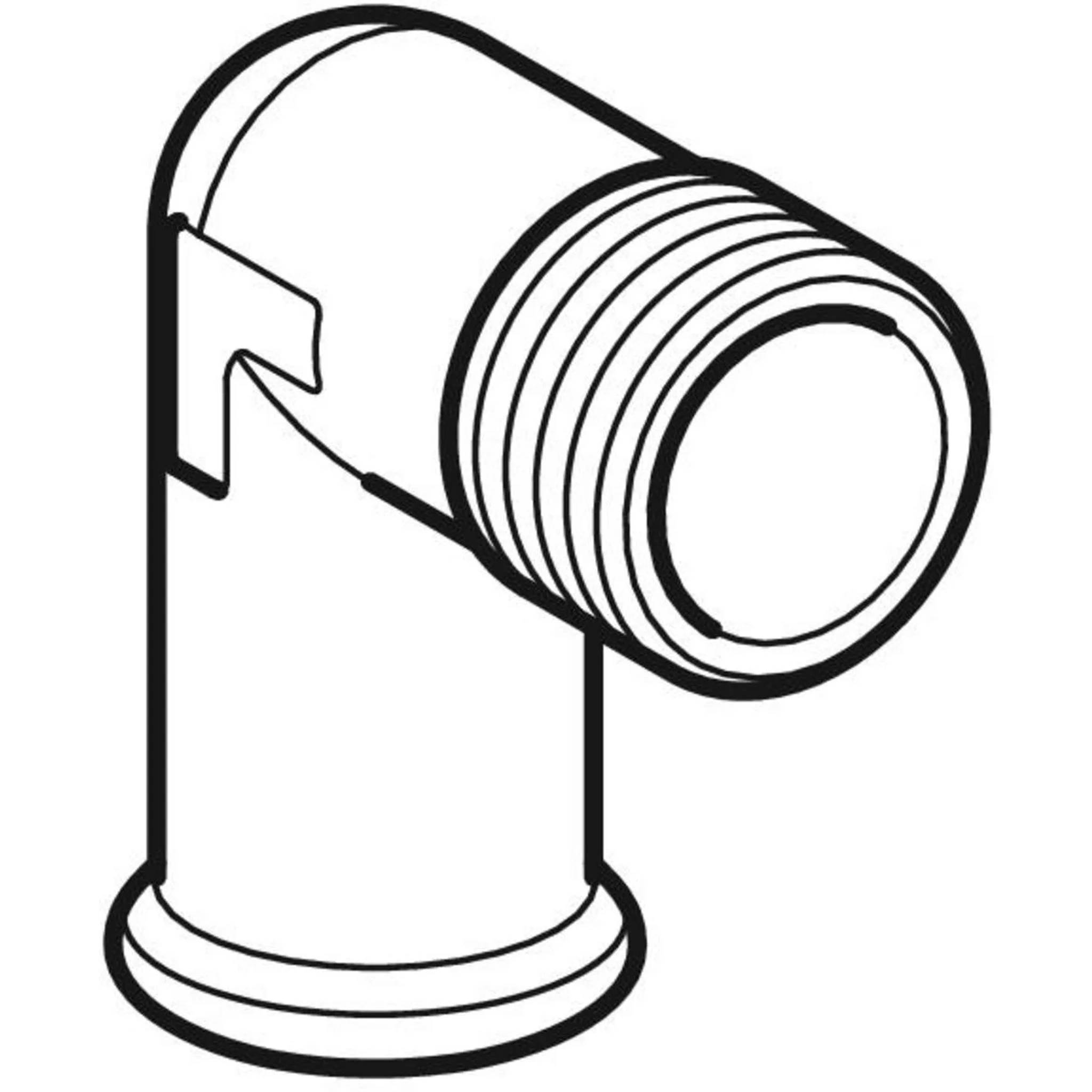 Geberit GE Mapress, C-Stahl, Übergangswinkel 90°, d22mm x R3/4, verzinkt, 1 Stk.