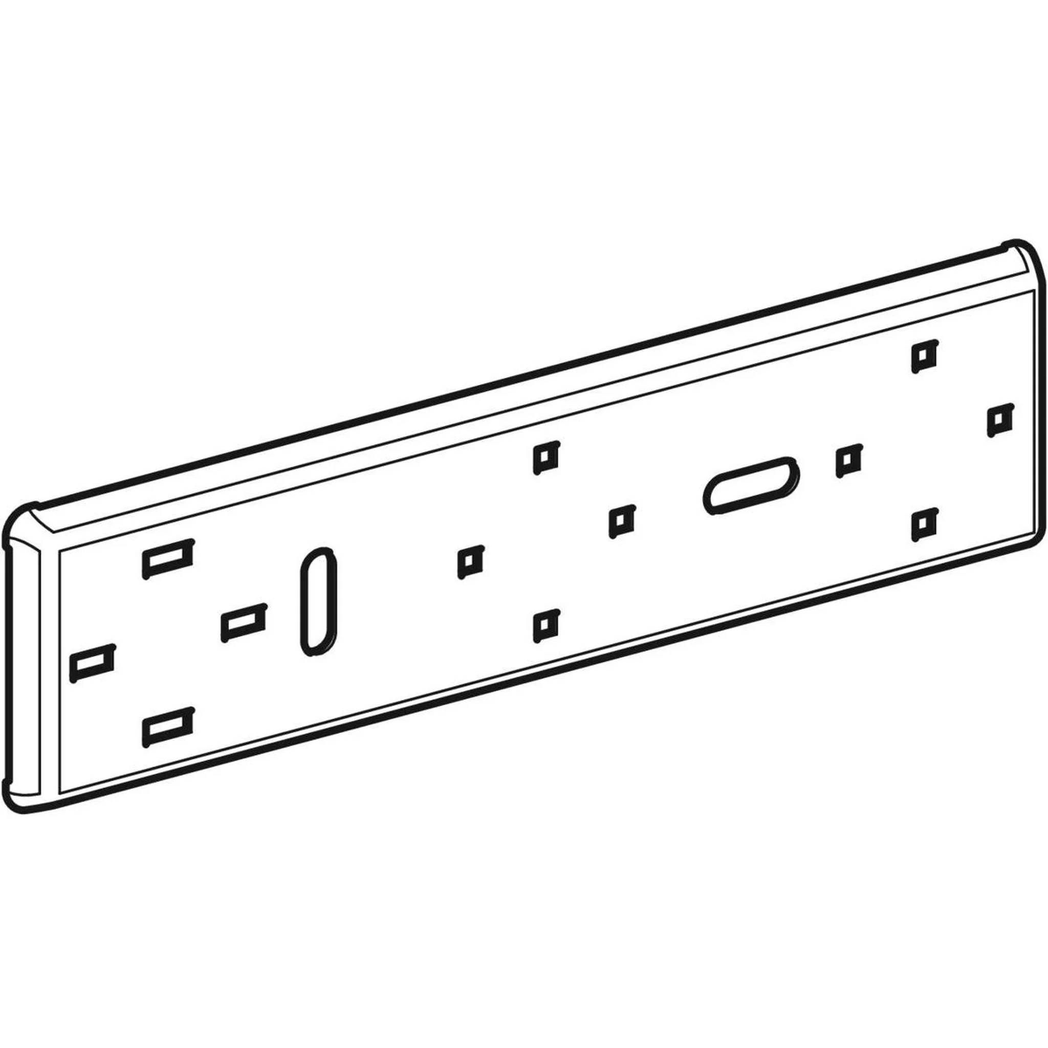 Geberit GE Mapress Gaszählerplatte, verstellbar, verzinkt, H90mm, 1 Stk.