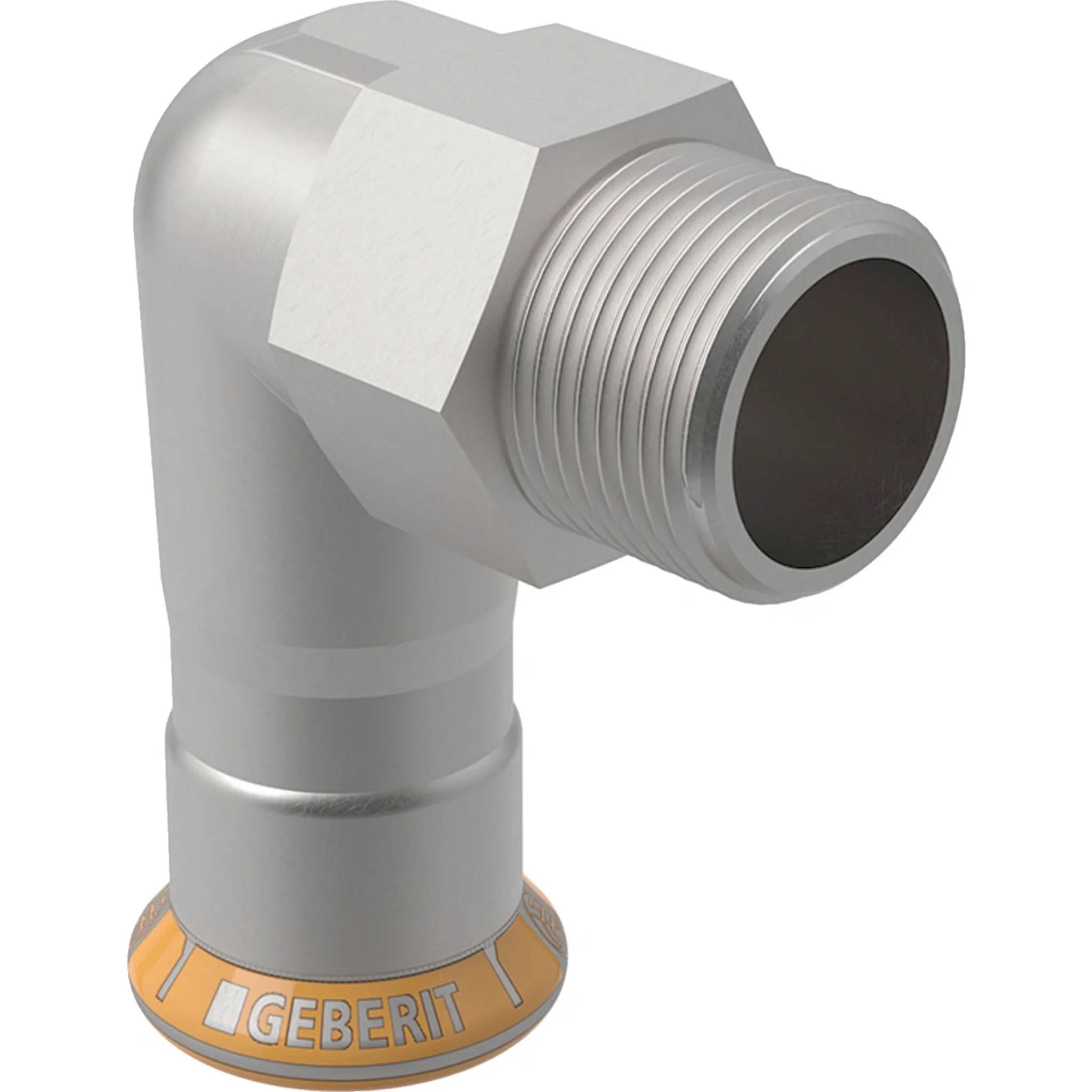 Geberit GE Mapress Therm, Übergangswinkel, 90 Grad, d28mm, R1, NPW, 1 Stk.