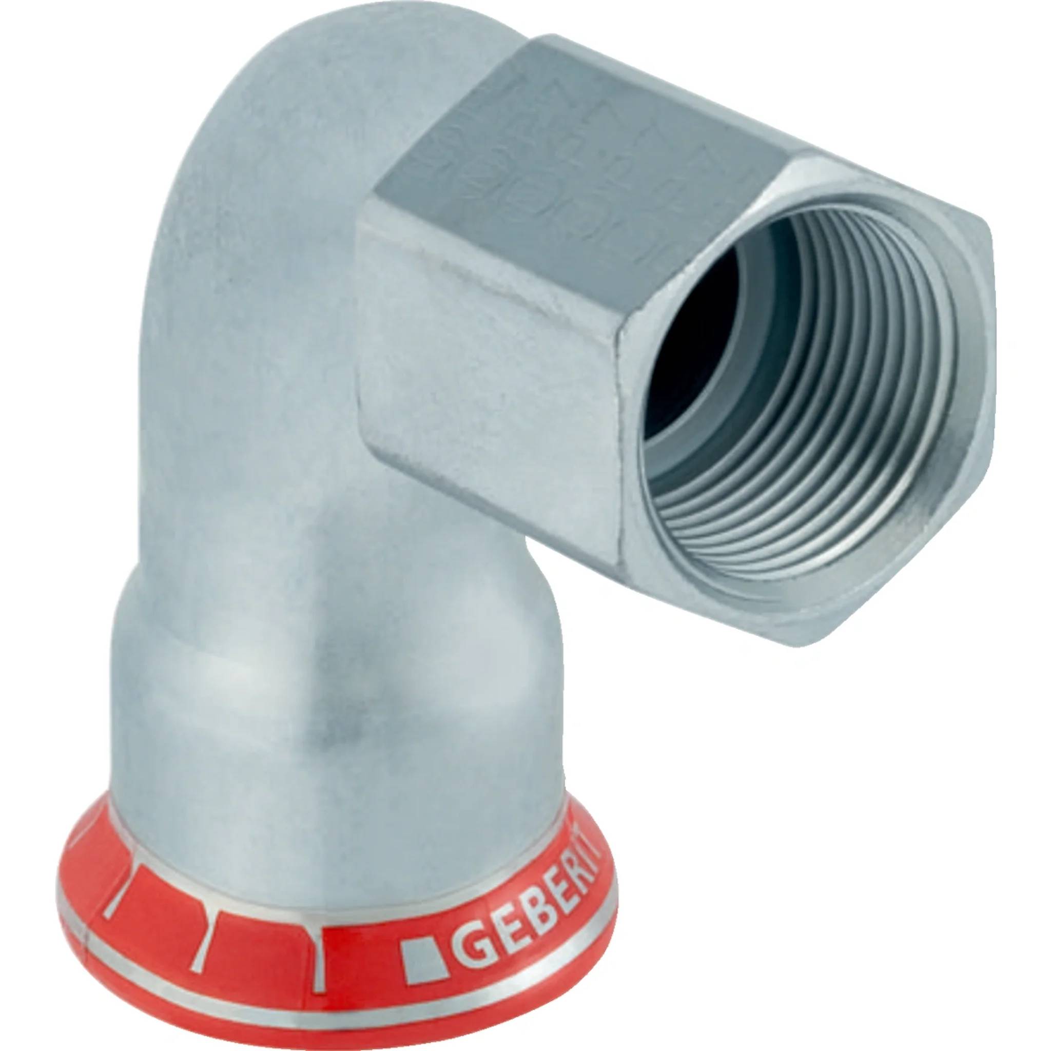 Geberit GE Mapress, C-Stahl, Übergangswinkel, 90 Grad, d28mm x Rp3/4, verzinkt, 1 Stk.