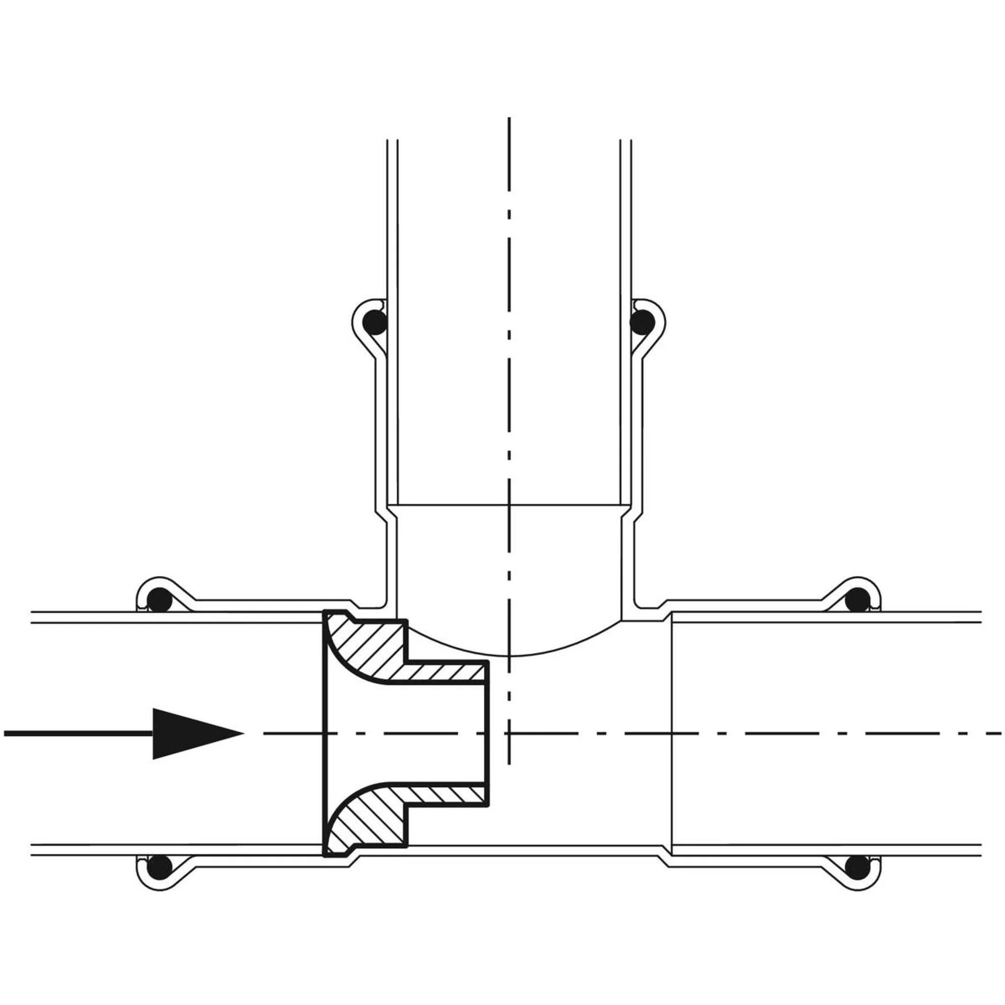 Geberit GE Mapress, Saugdüse, für T-Stück, Durchmesser 28 mm, 1 Stk.