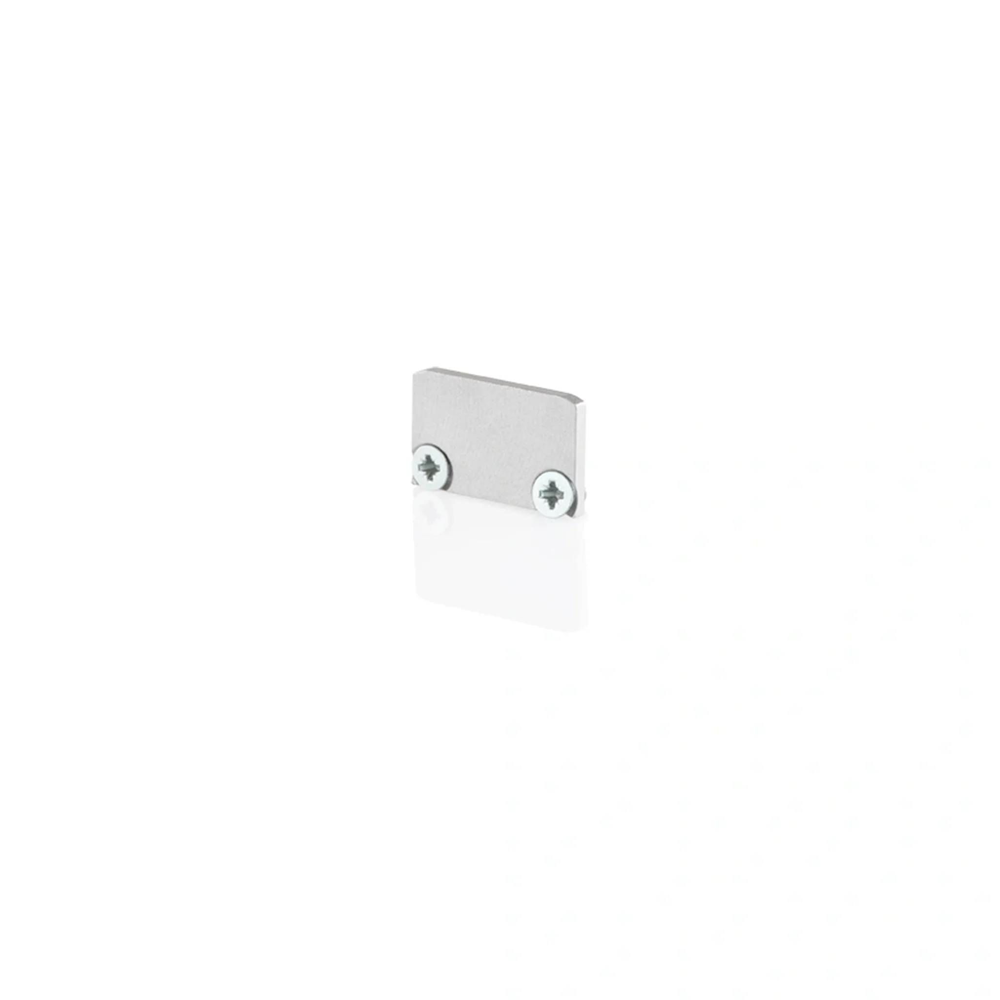 Bilton Endkappe für XT02, Abdeckung flach ALU L2xB23xH14mm, EB-Maß 2mm, ohne Bohrung, 1 Stk.