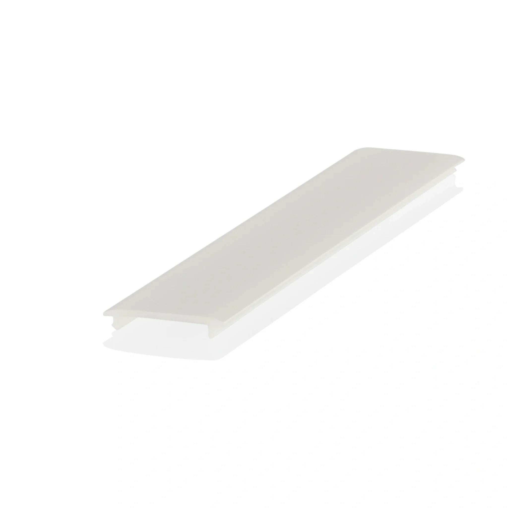 Bilton Abdeckung YT, satiniert, flach, 160x160°, 70% PMMA, B16,3 x H3,5mm, Stange mit 2m, 1 Stk.