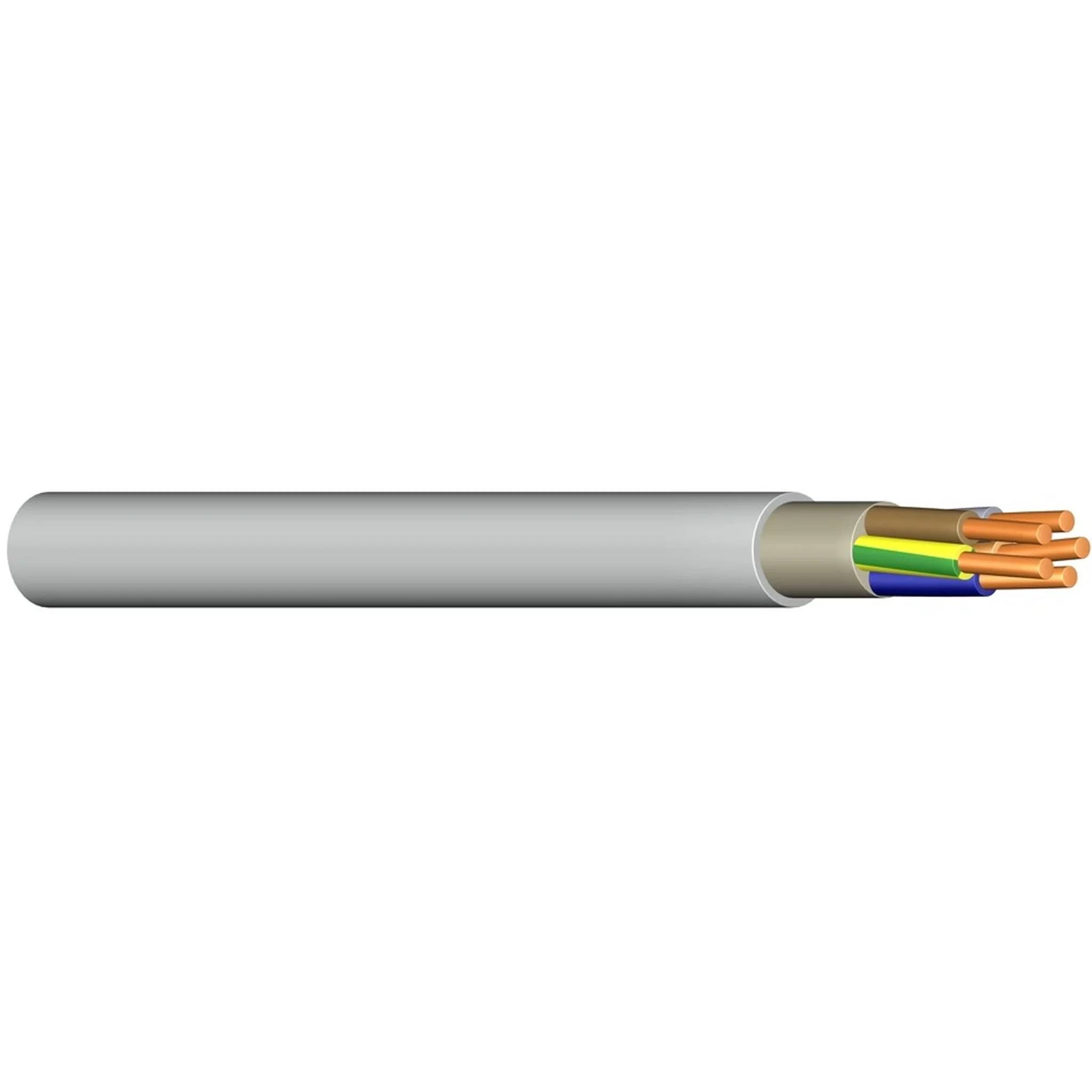 Meinhart PVC Mantelleitung, YM-J, 3x1,5, hellgrau, Bund mit 100m, 1 Stk.