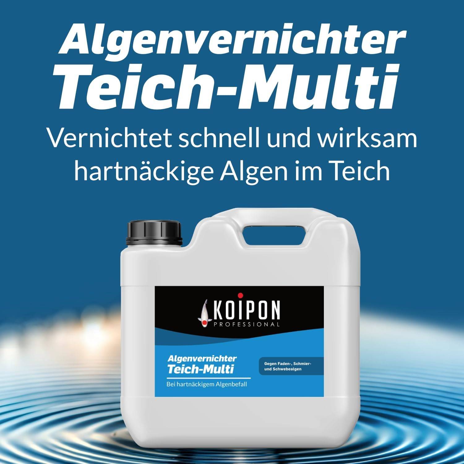 KOIPON Algenvernichter Teich-Multi 5L gegen Faden- & Schwebealgen